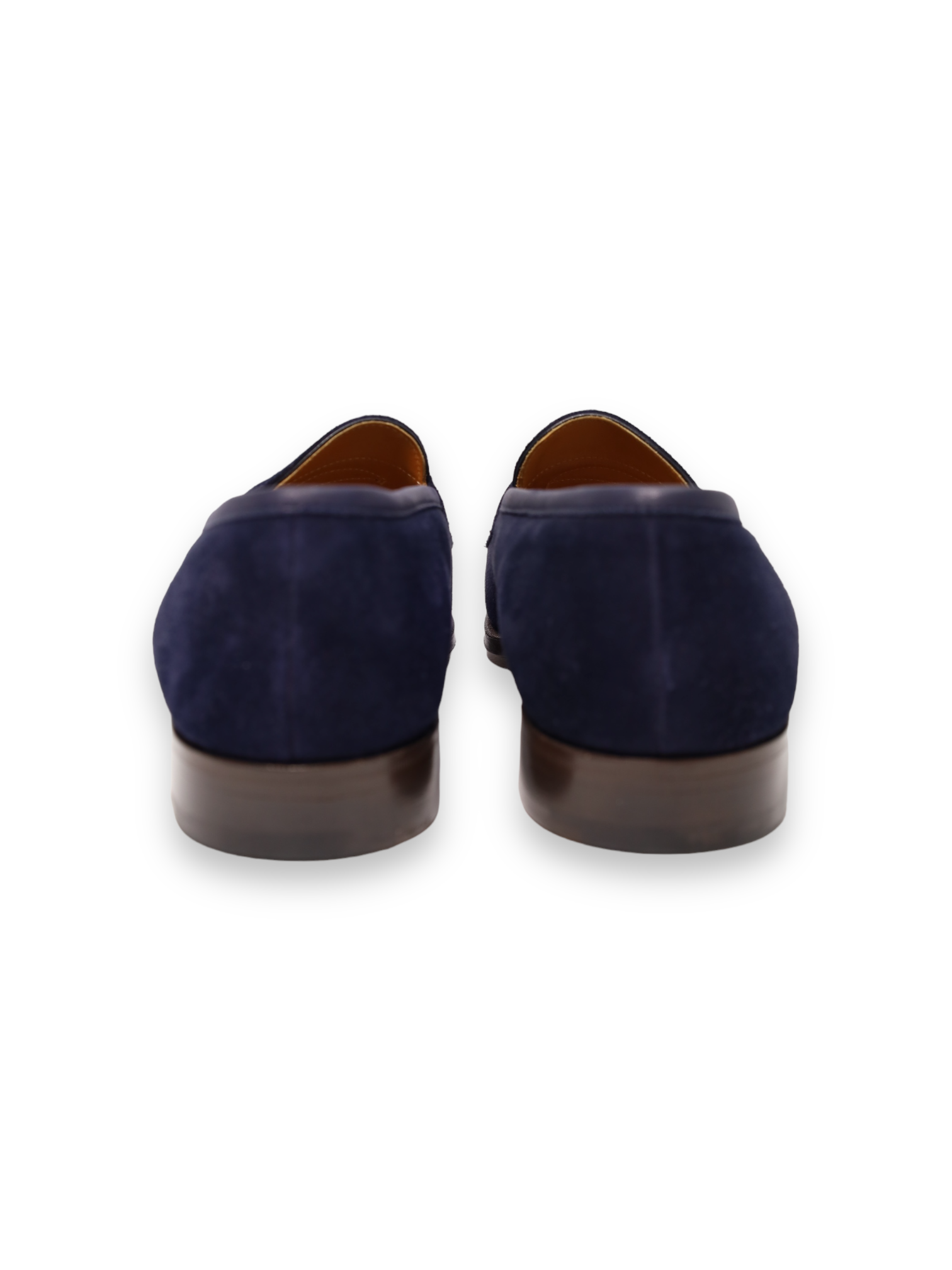 Edward Green Navy Suede Piccadilly Penny Loafer