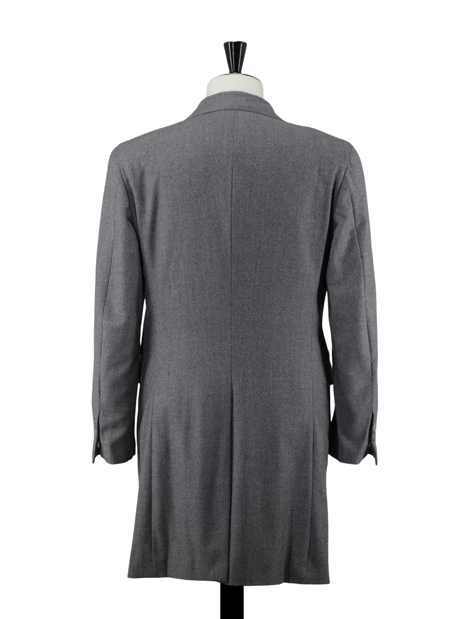 Brunello Cucinelli Grey Softly-Brushed Wool Twill Overcoat