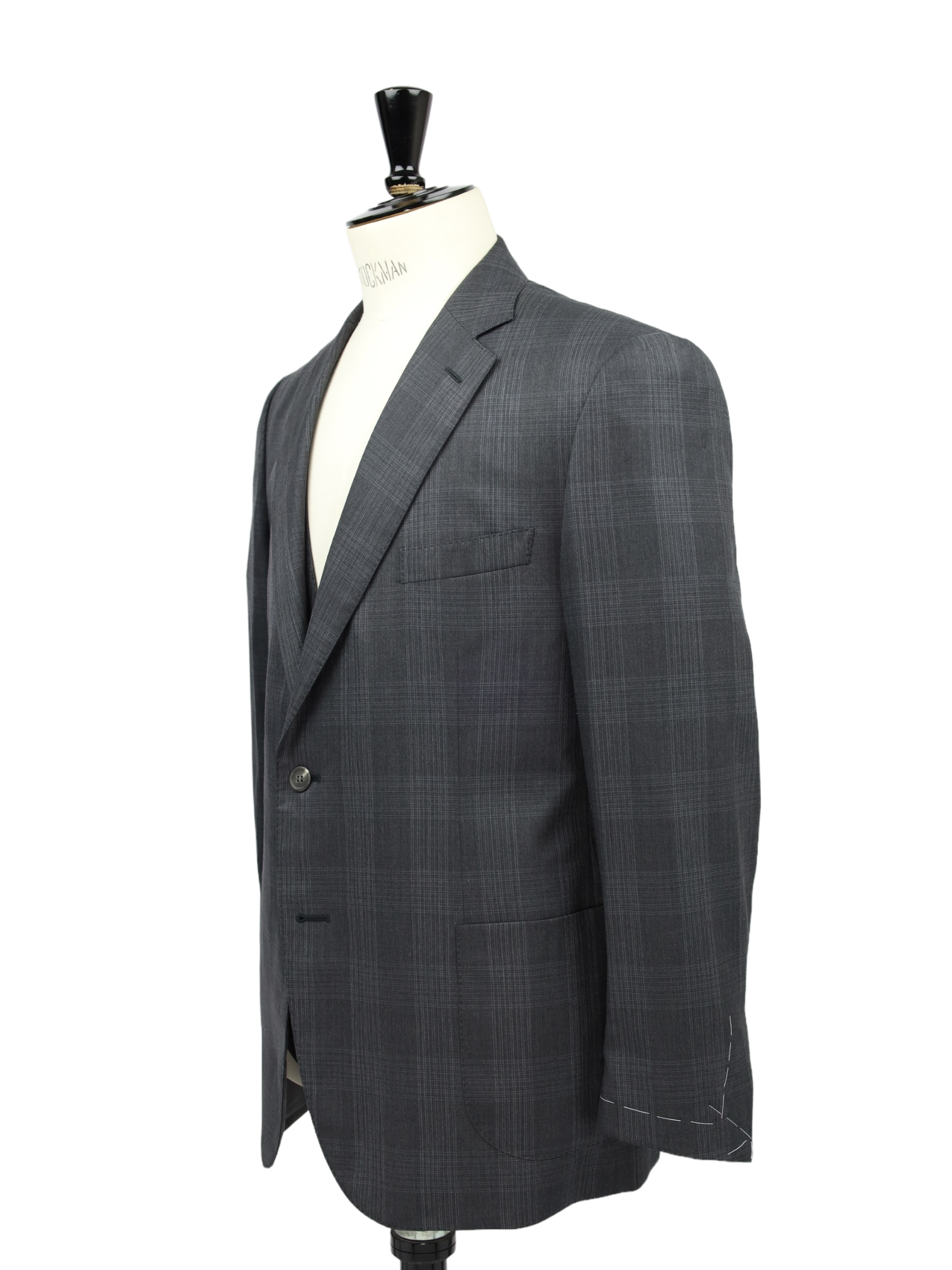 Brioni Grey 3-Piece Glenplaid Suit