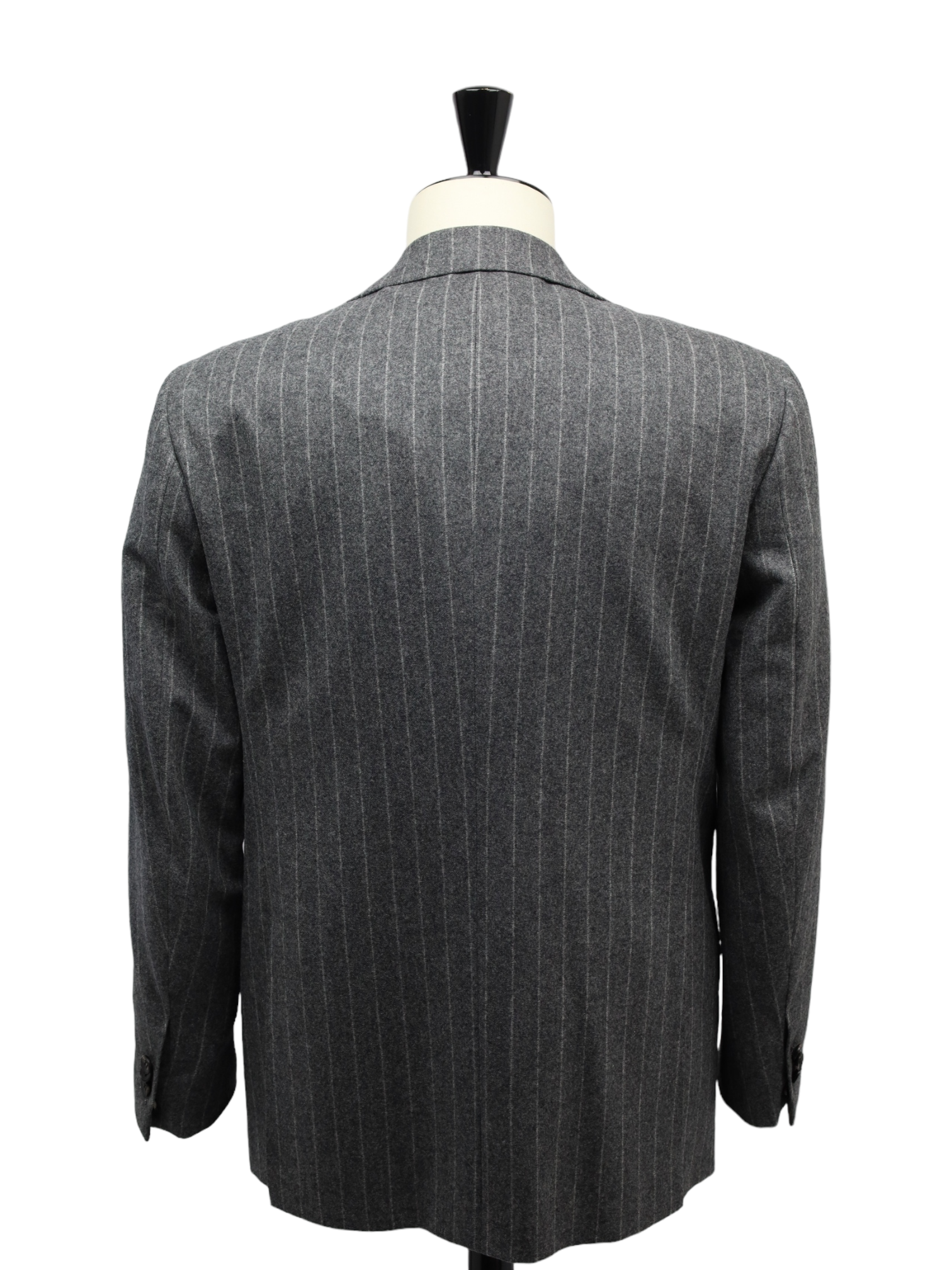 Kiton 3-Piece Grey Flannel Pinstripe Suit