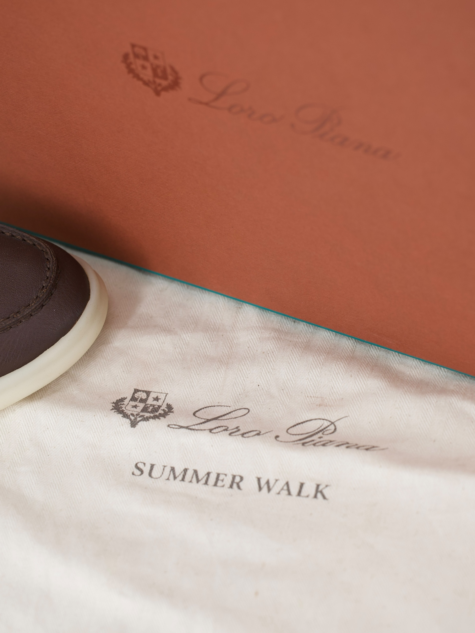 Loro Piana Dark Brown Elk Leather Summer Walk Loafers