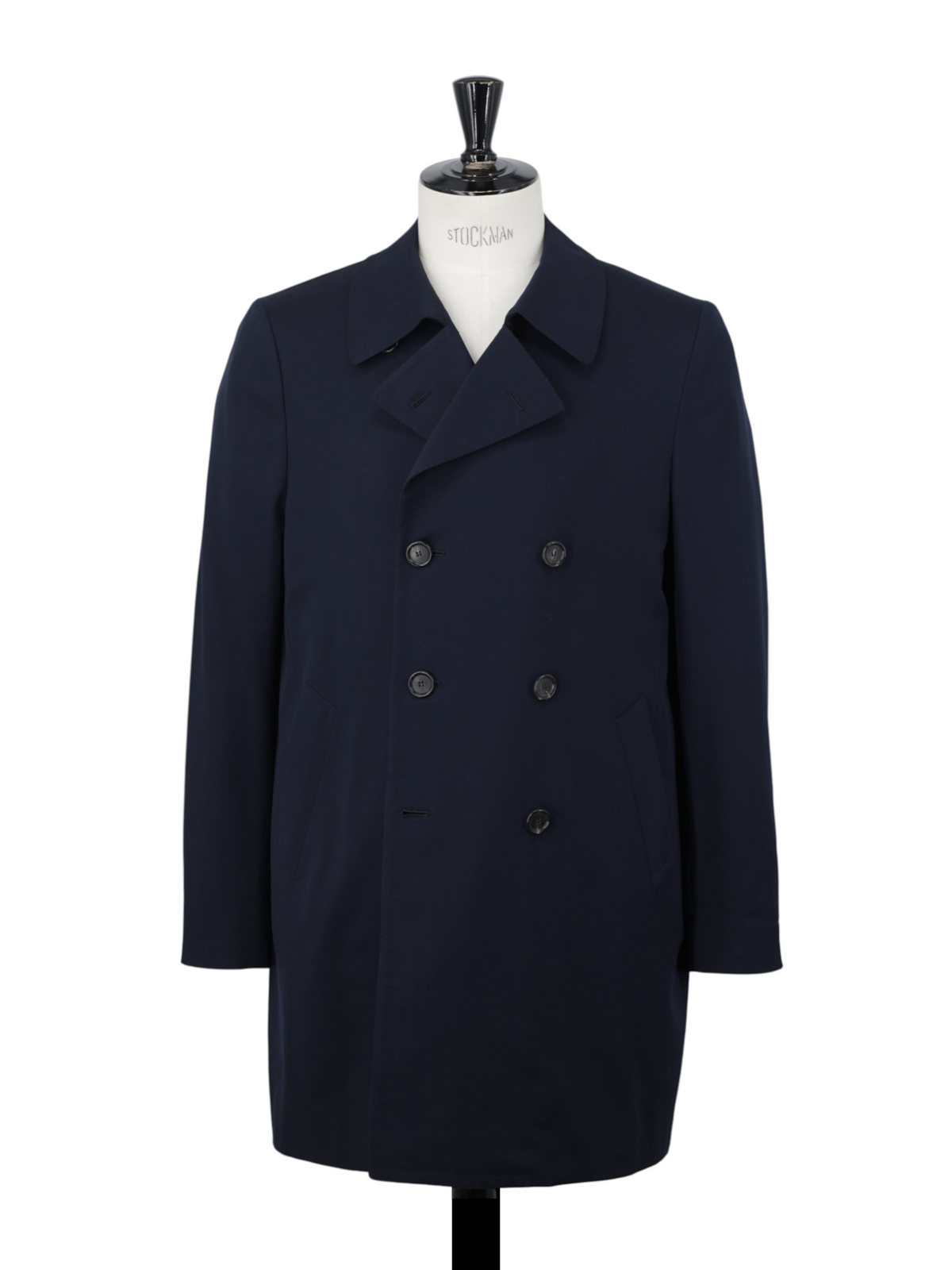 Cesare Attolini Navy Wool-Stretch Twill Sartorial Peacoat