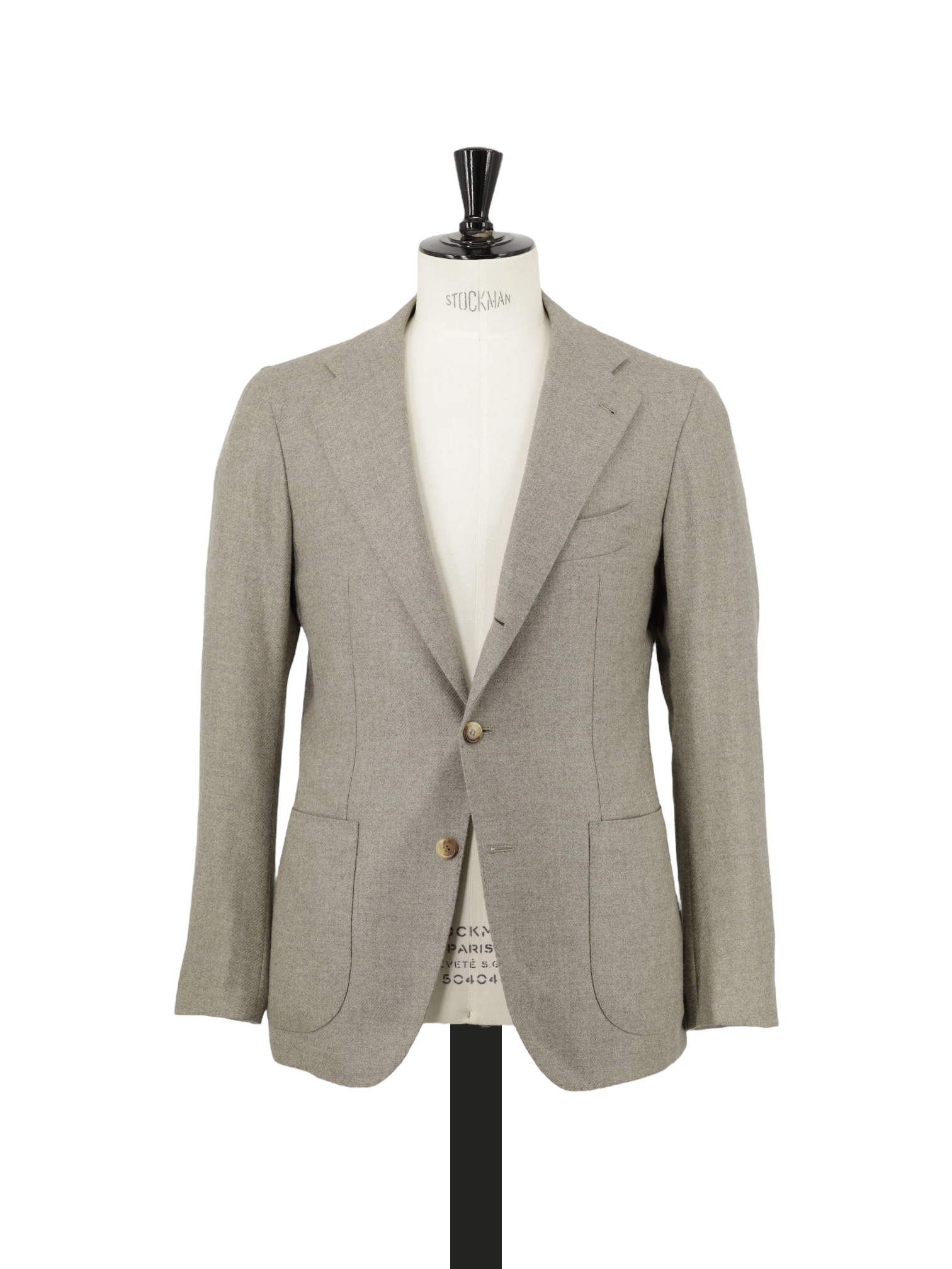 Orazio Luciano Oatmeal Wool & Cashmere Twill Jacket