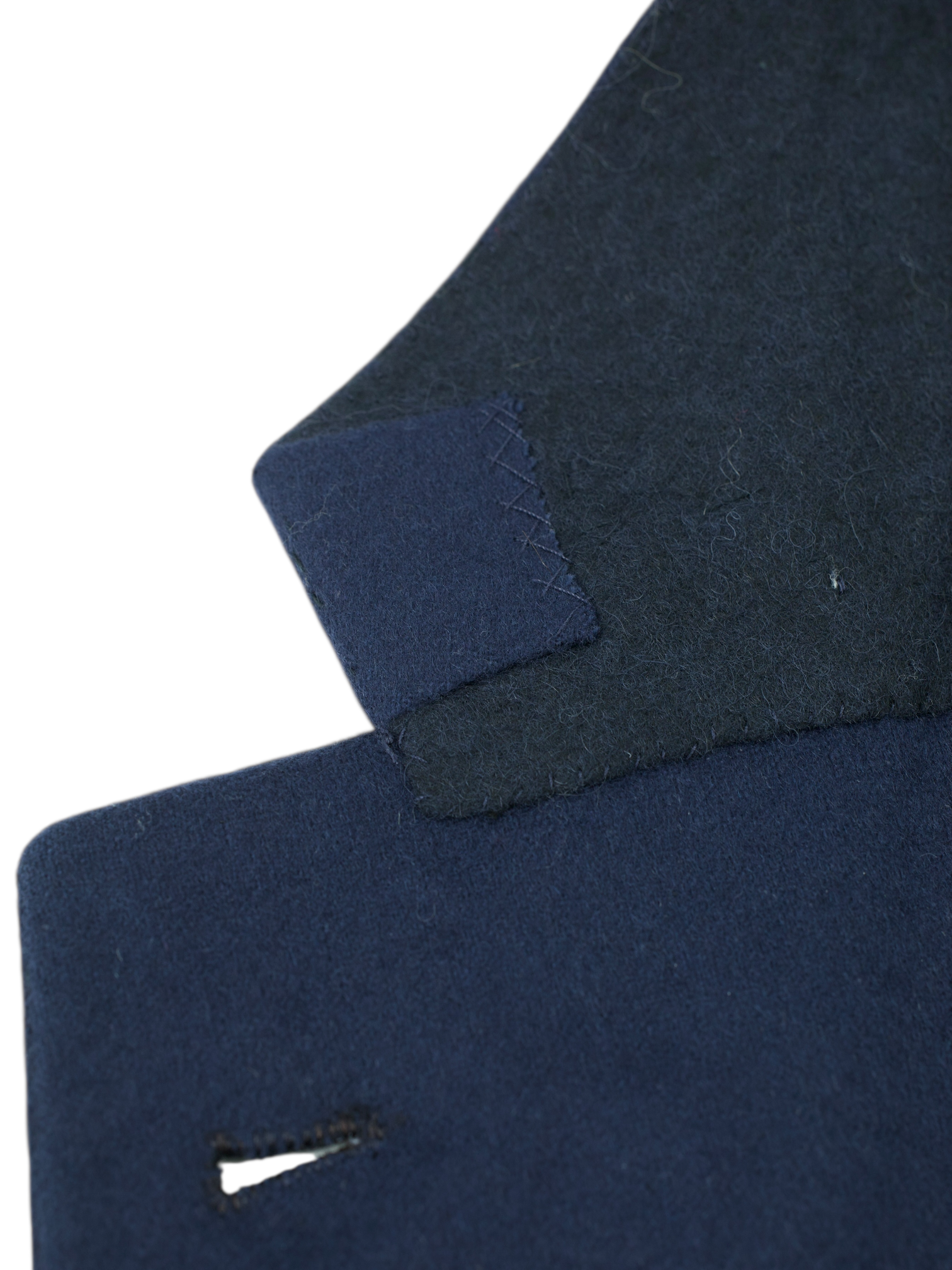 Orazio Luciano Navy Pure Plushy-Cashmere Plain Jacket