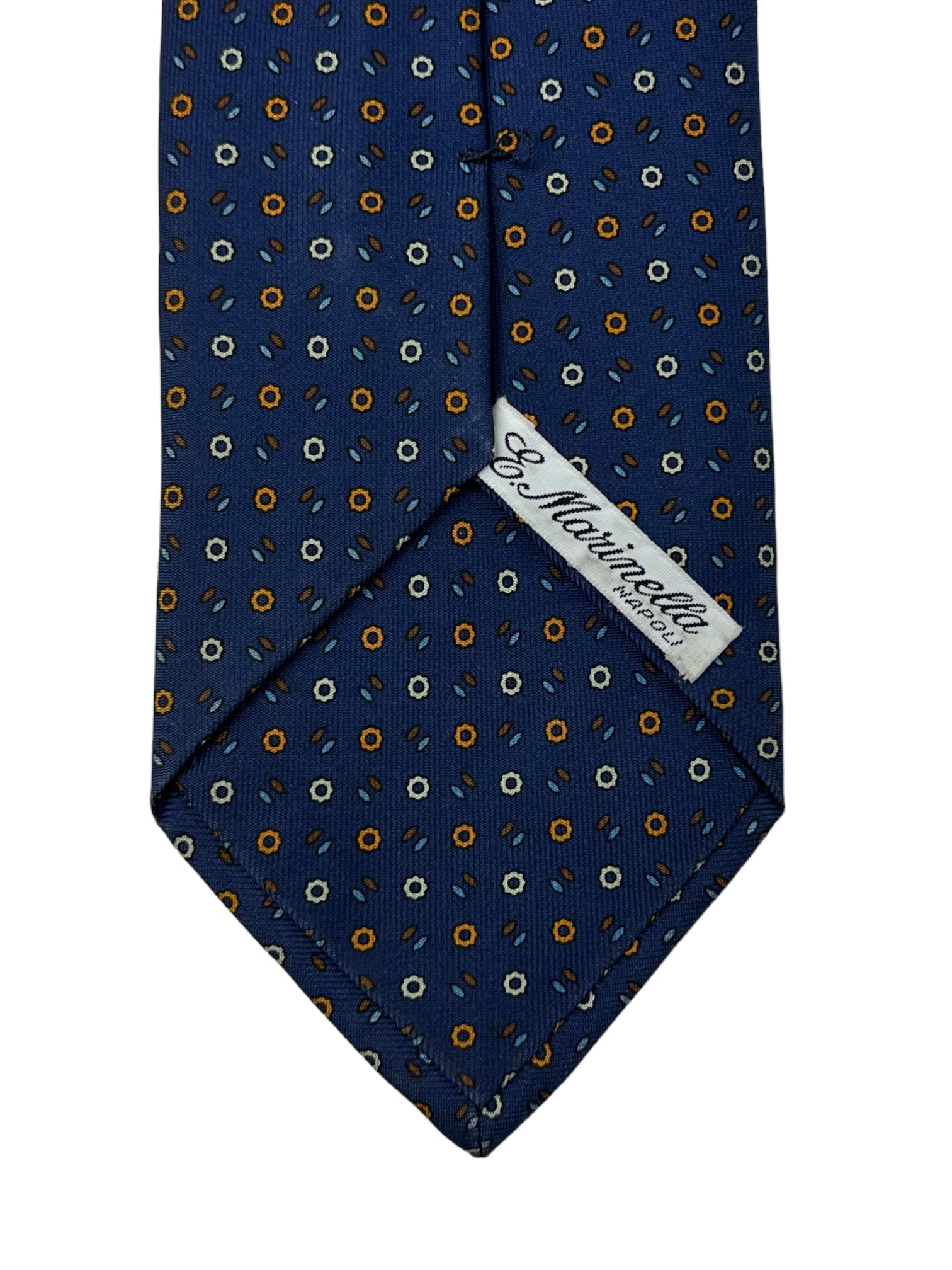 E.Marinella Blue Micro Pattern Tie