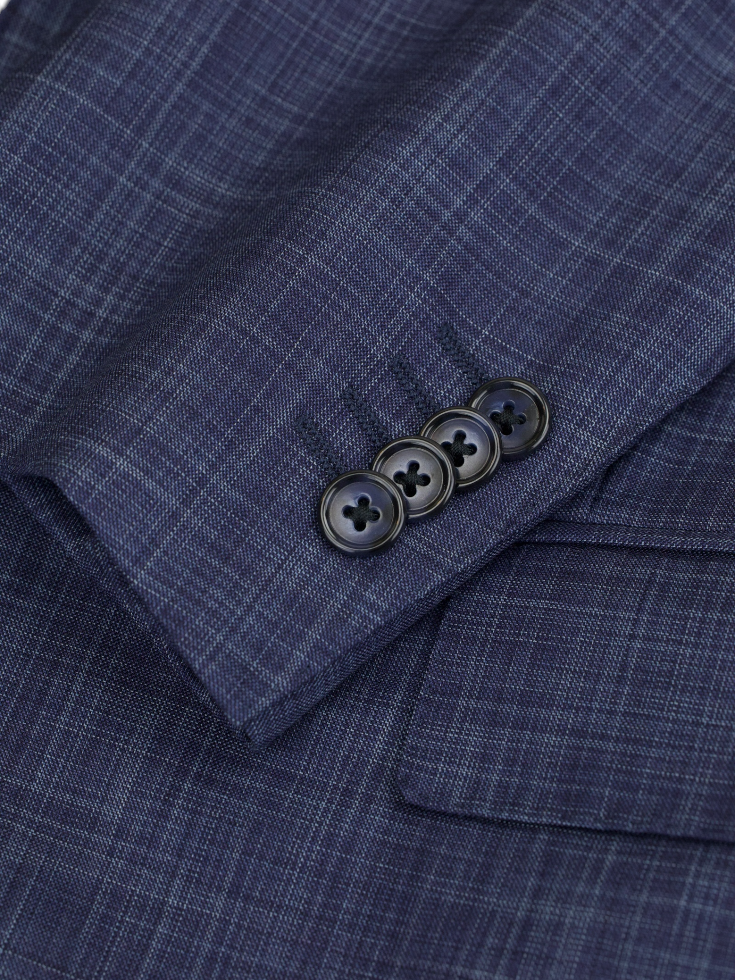 Corneliani Steel Blue Wool & Silk Melange Suit