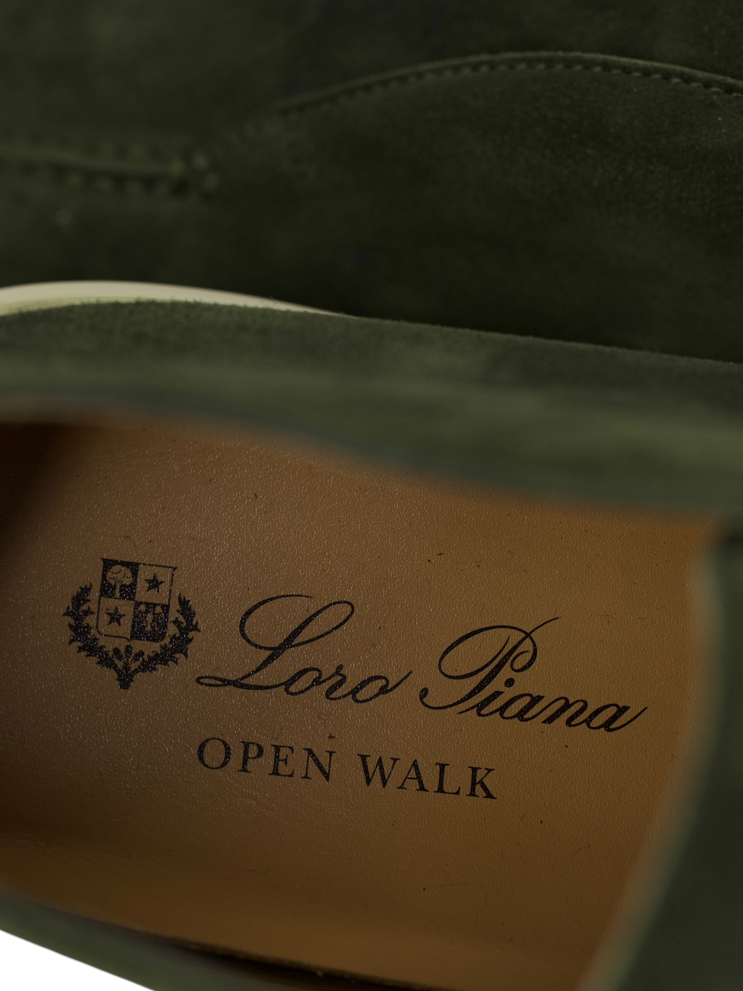 Loro Piana Cucunci Green Suede Open Walk Ankle Boots