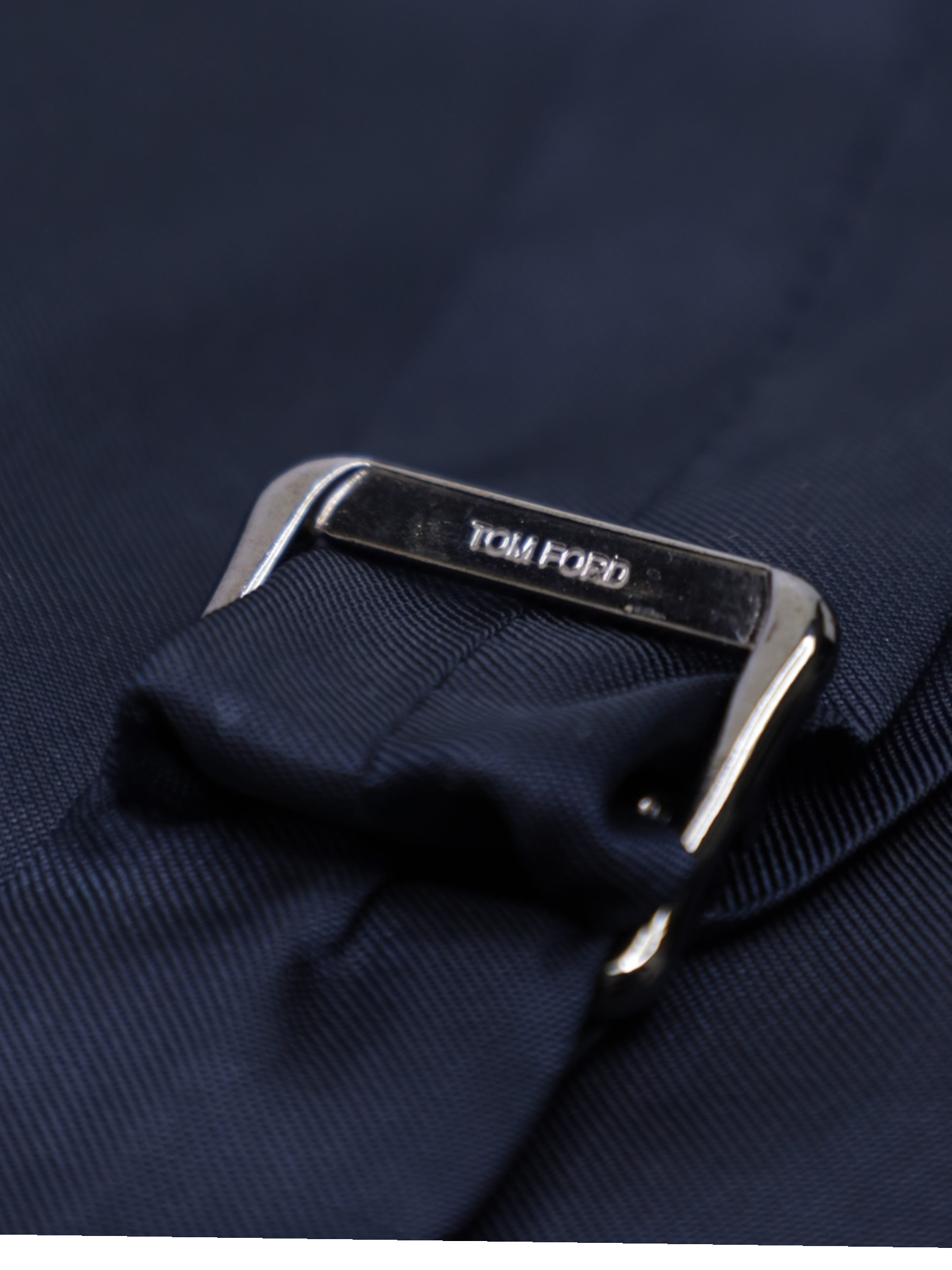 Tom Ford Navy Chalk Stripe Waistcoat