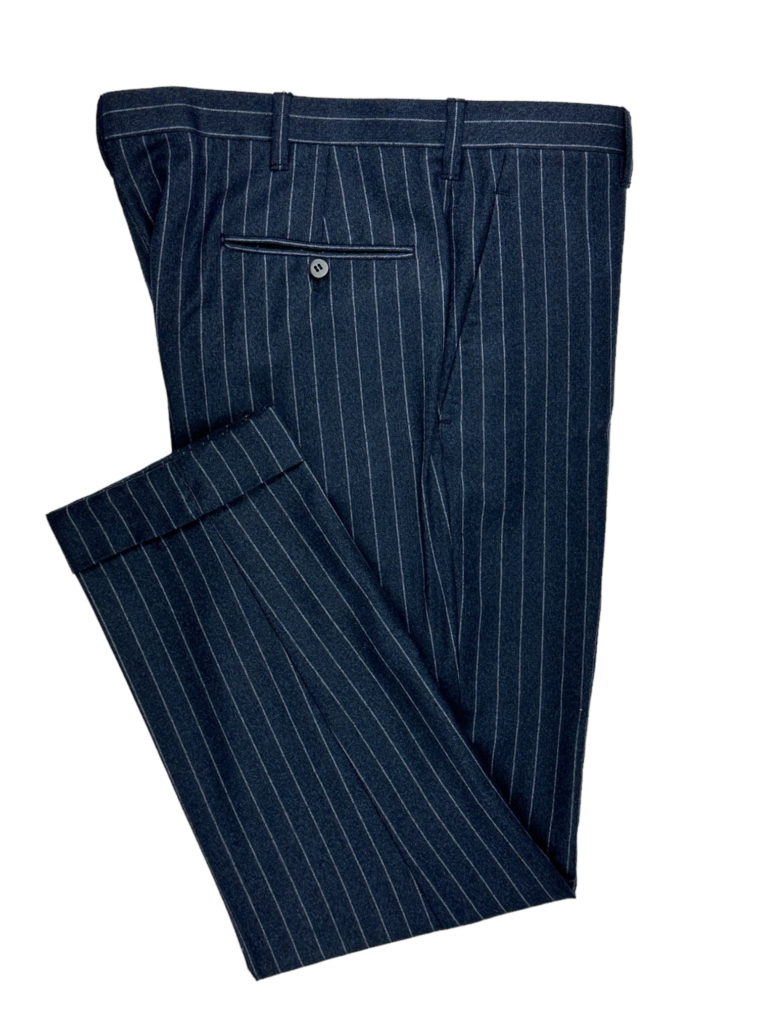 Cesare Attolini Grey Flannel Pinstripe Suit