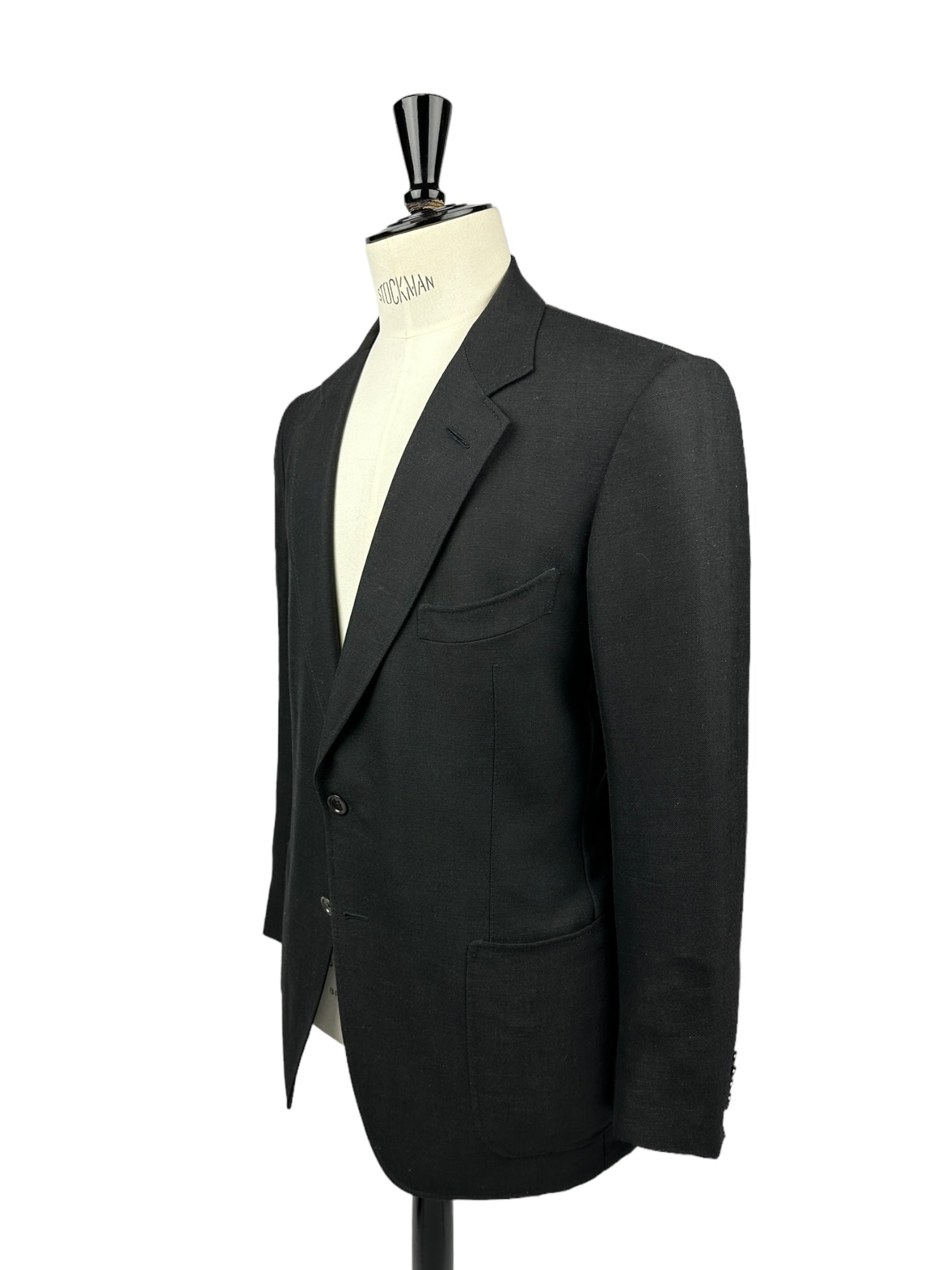 Tom Ford Black Wool, Linen & Mohair Jacket