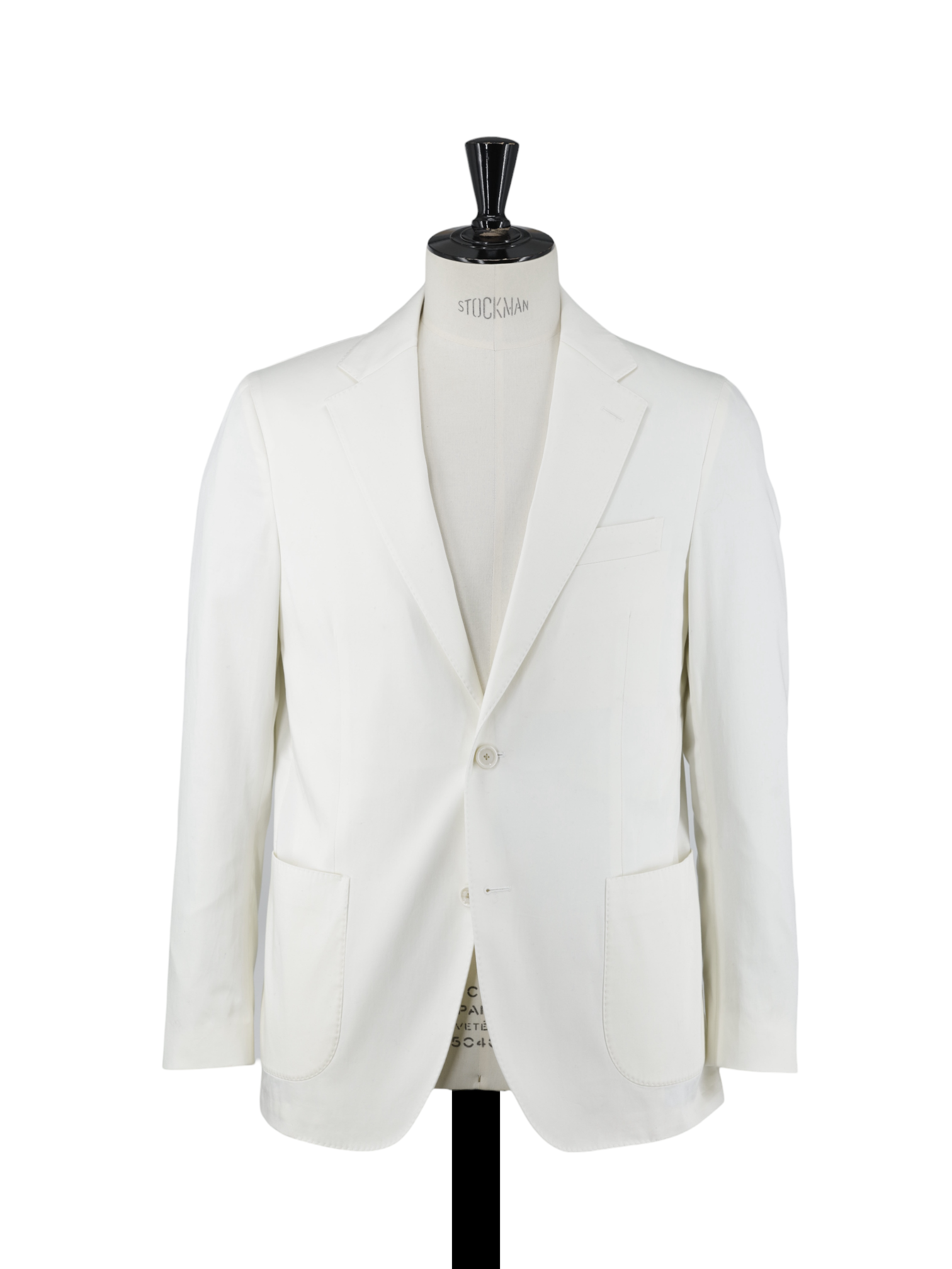 Lardini White Soft Cotton-Stretch Summer Jacket