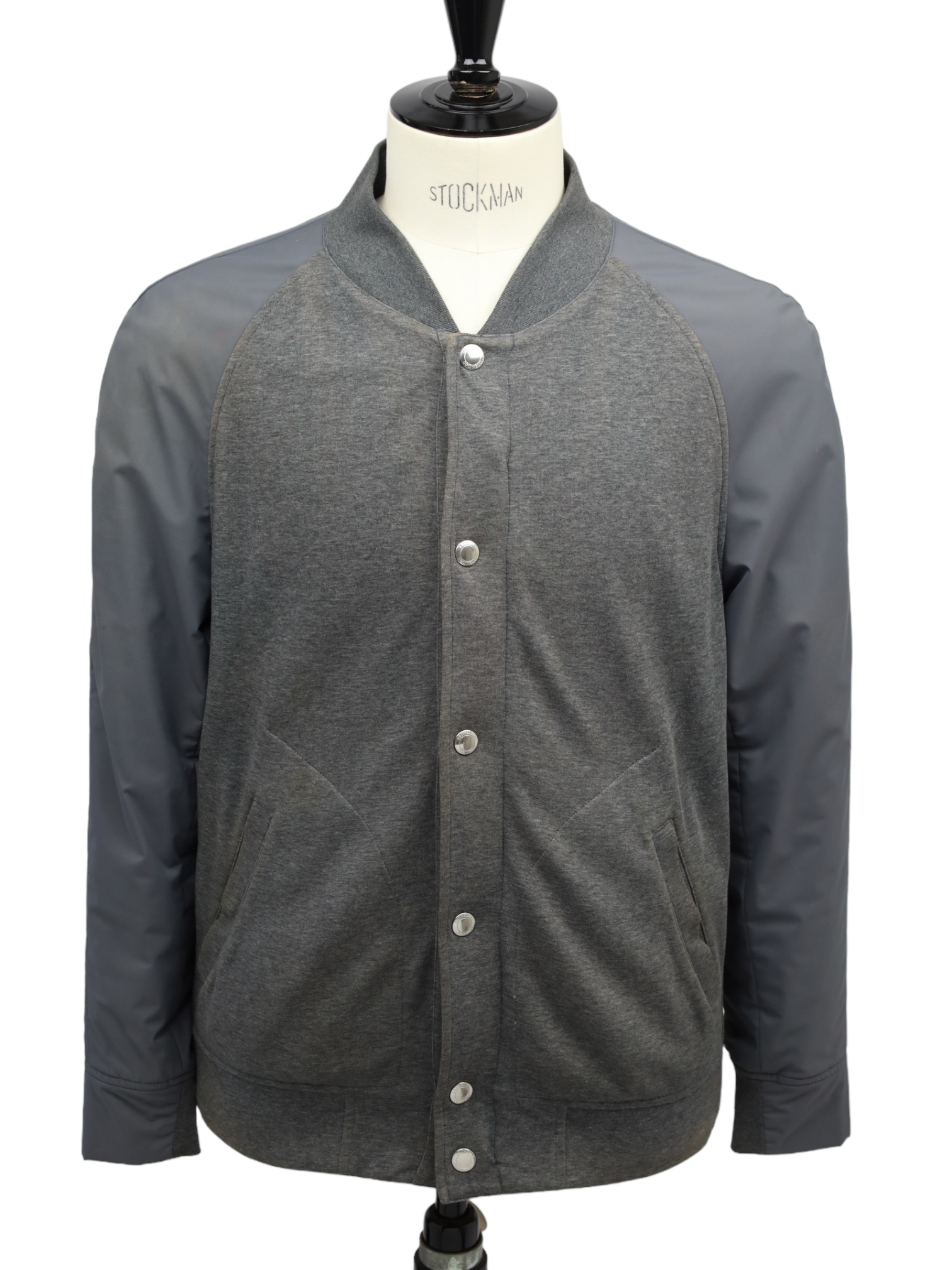 Brunello Cucinelli Grey Cotton Bomberjacket