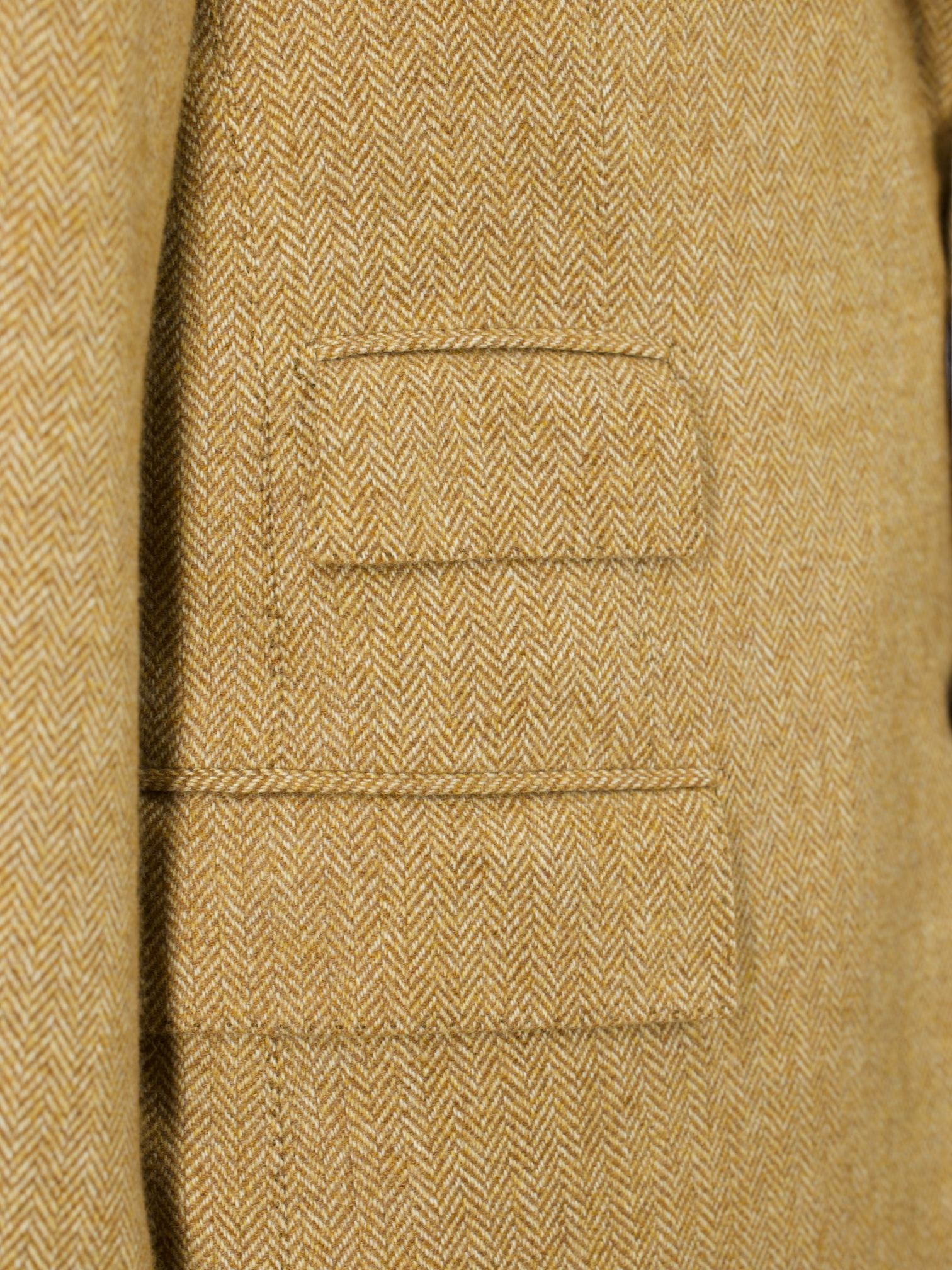 Cesare Attolini Caramel Brown Pure Cashmere Herringbone Jacket