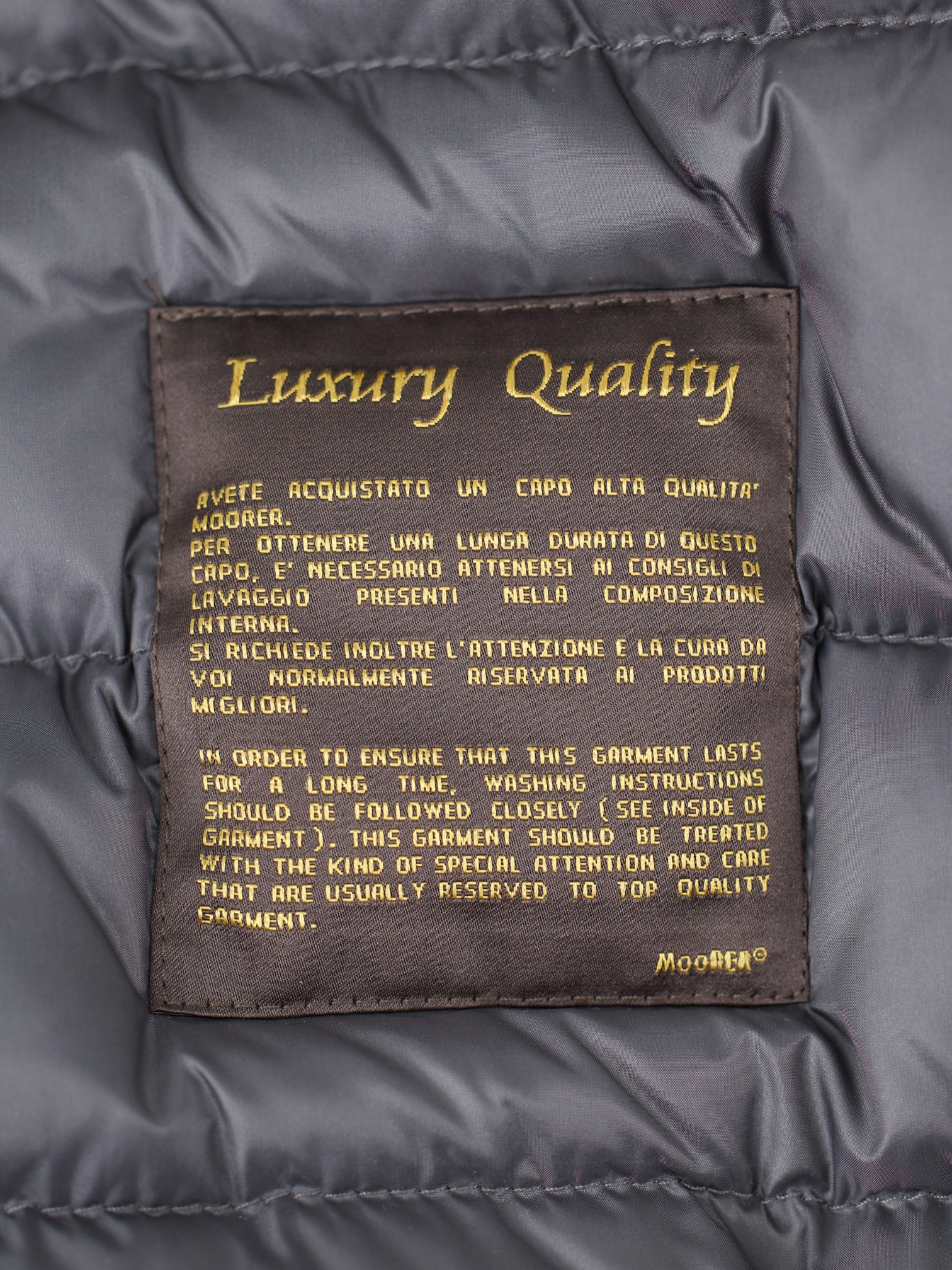 MooRER Grey Wool & Cashmere Down-Padded Montieri Jacket