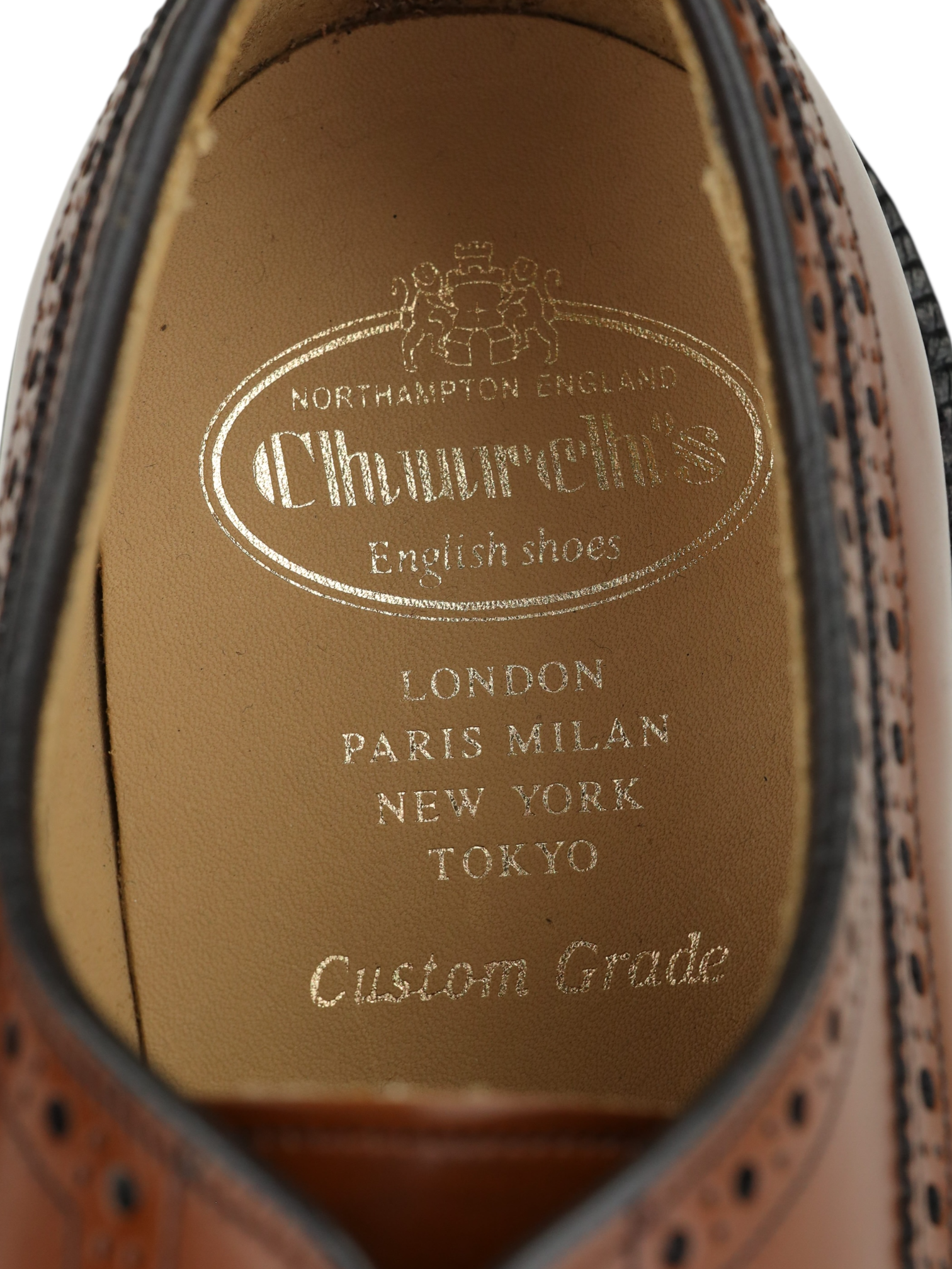 Church's Cognac Brown Grafton Brogue Derby Lace-ups