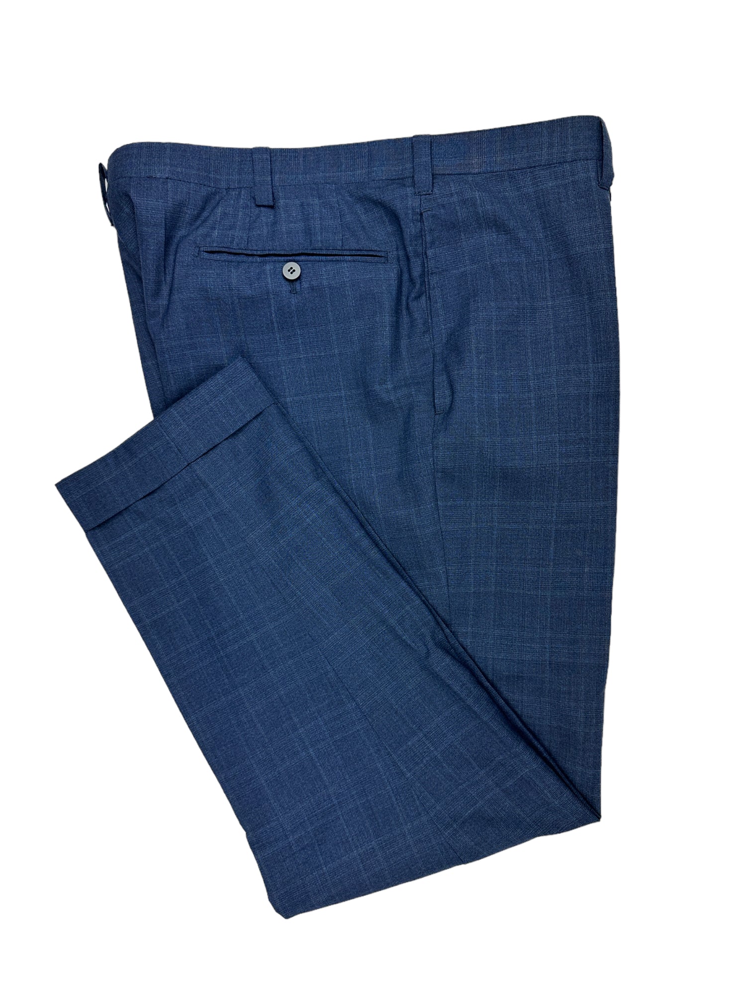 Cesare Attolini blauw Glenplaid Super 150-pak