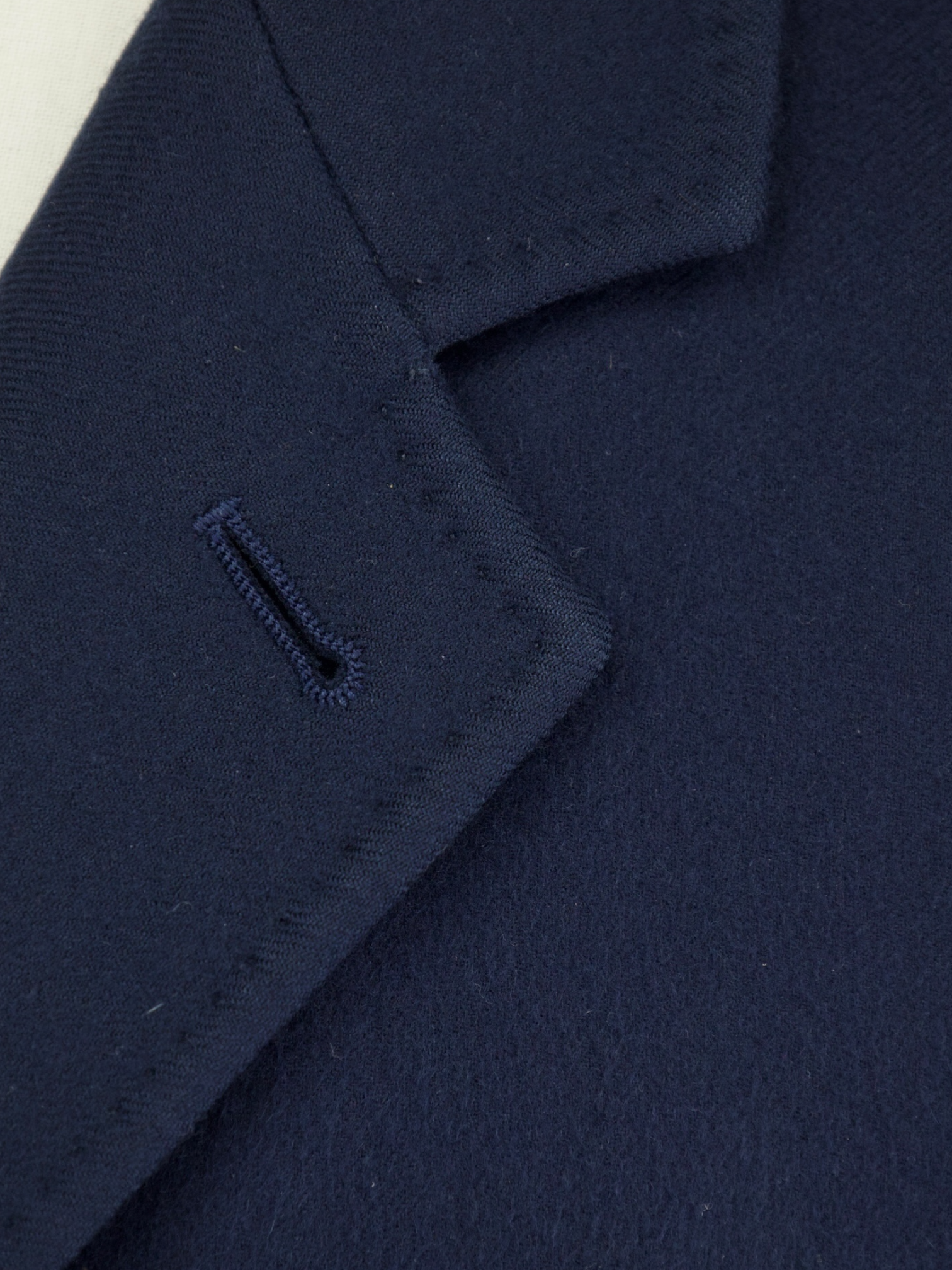 Loro Piana Navy Cashmere Rain System Overcoat