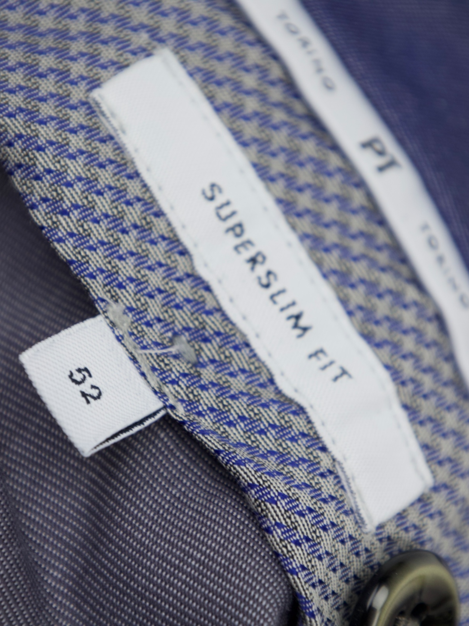 PT01 Grey Prince of Wales Trousers