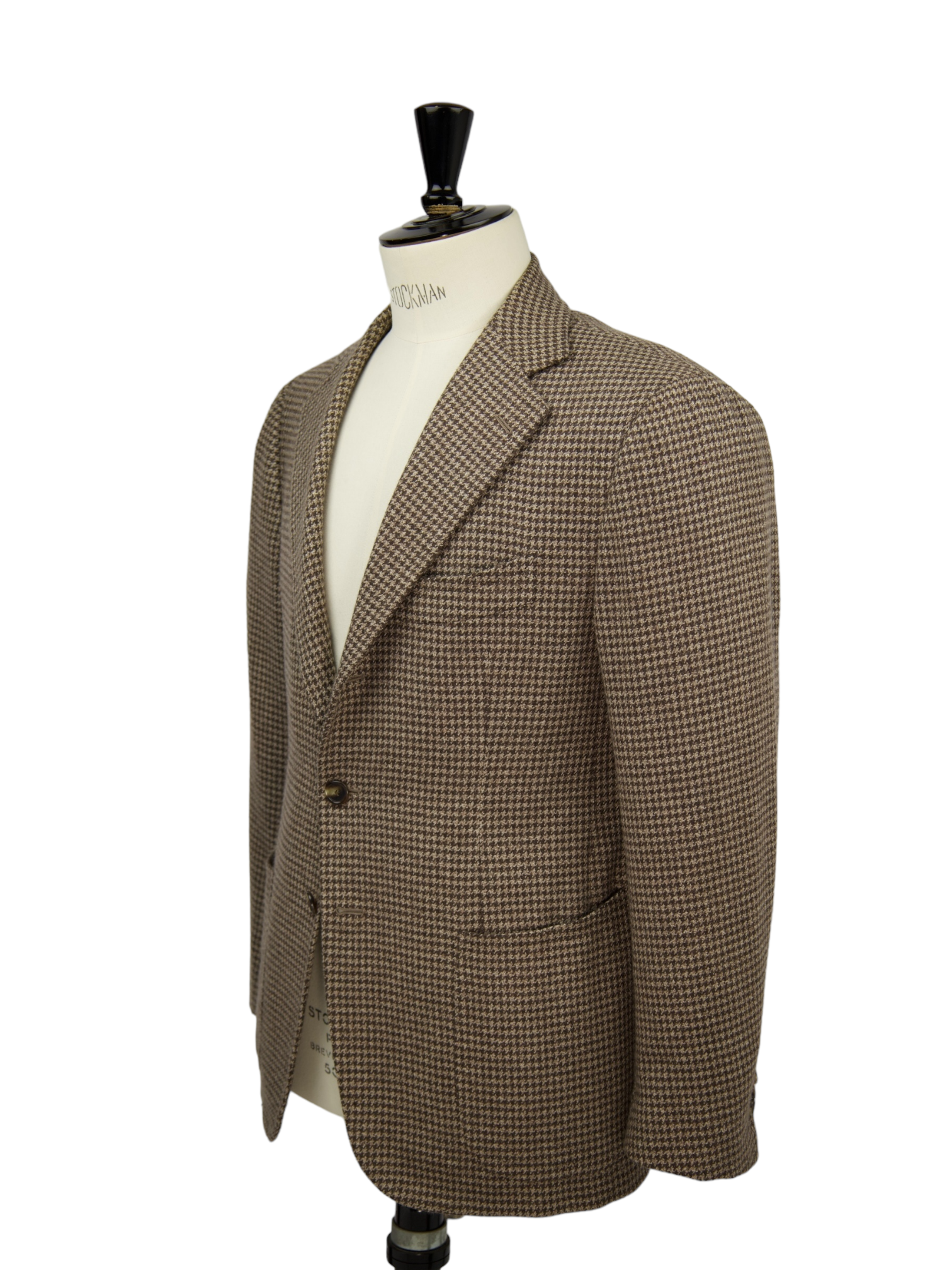 Cesare Attolini Light Brown Pied de Poule Cashmere Jacket