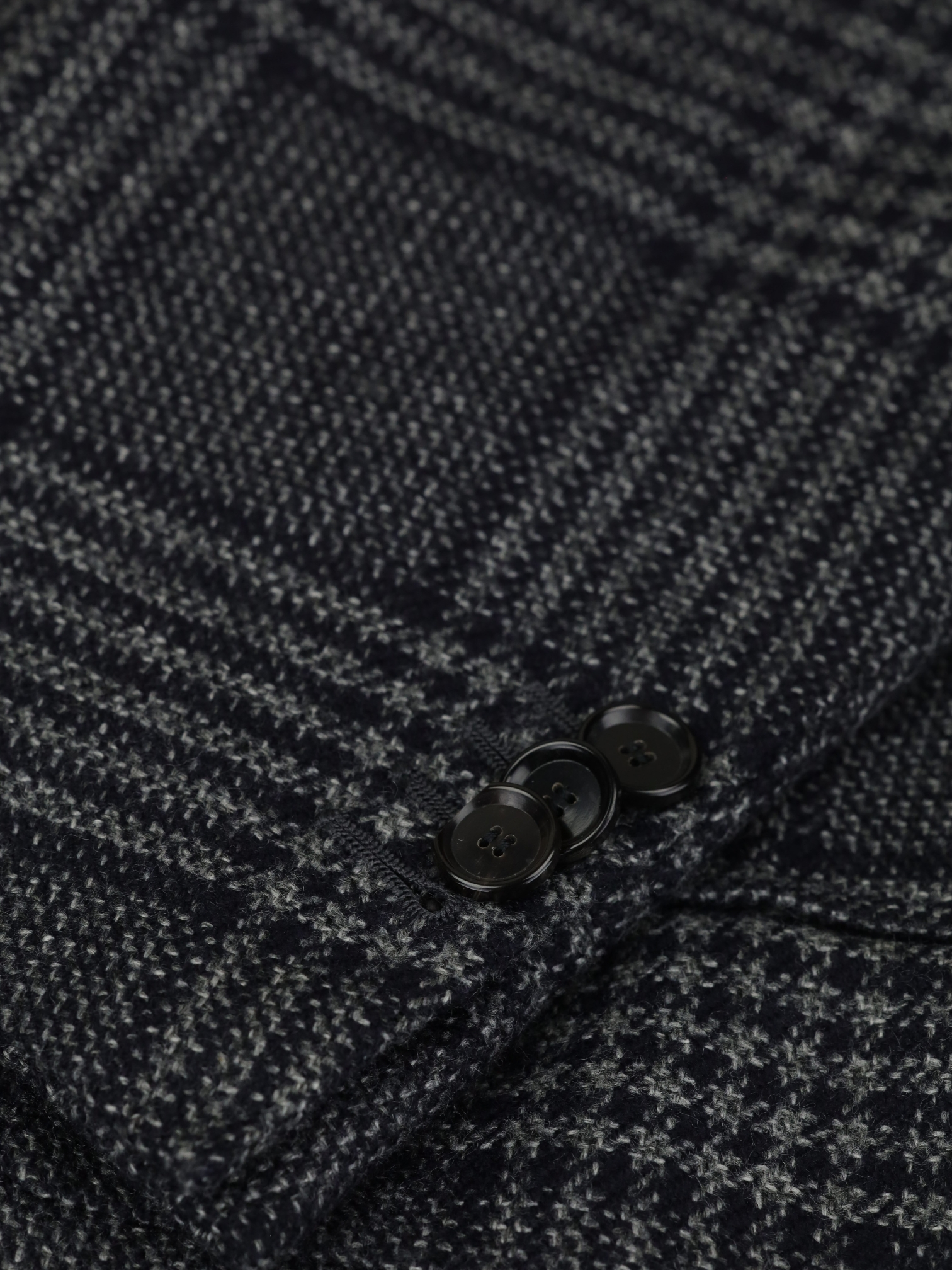 Cesare Attolini Grey Pure Cashmere Prince de Galles Jacket