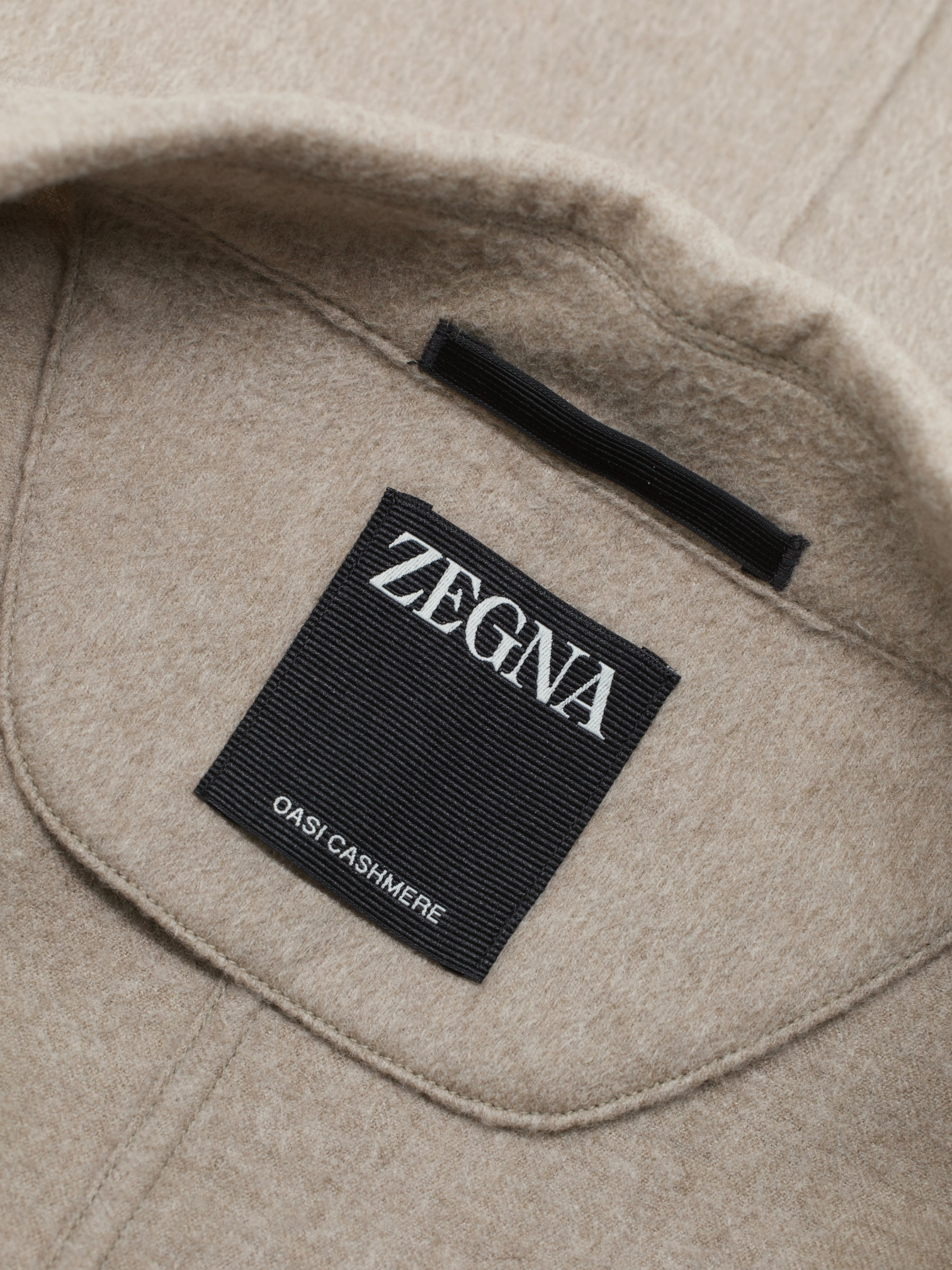 Ermenegildo Zegna Light Brown Oasi Cashmere Alba Overshirt