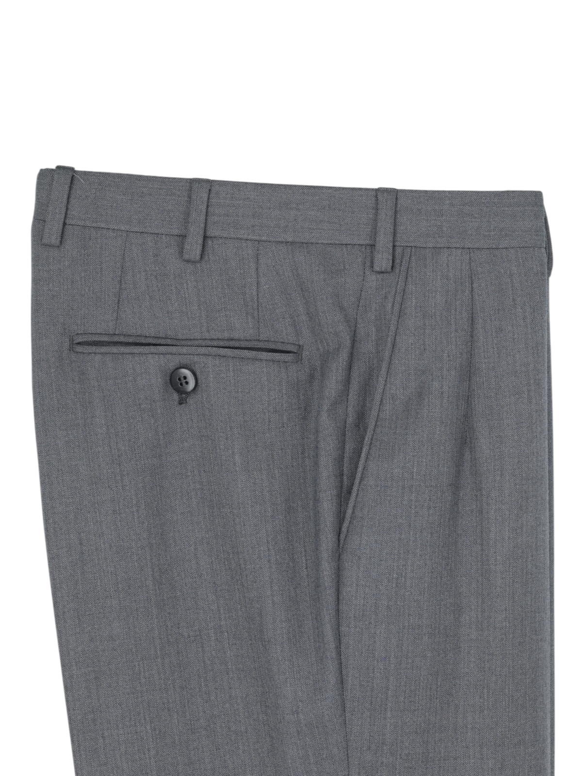 Brioni Grey Super 150's Micro-Herringbone Suit