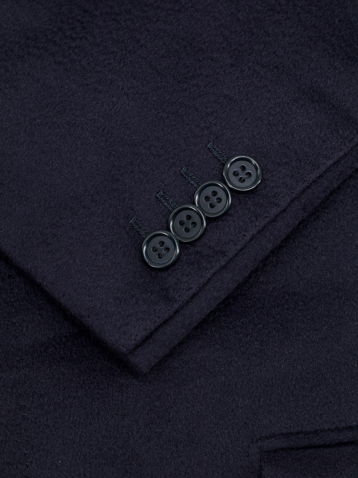 Kiton Navy Pure Cashmere Classic Sartorial Overcoat