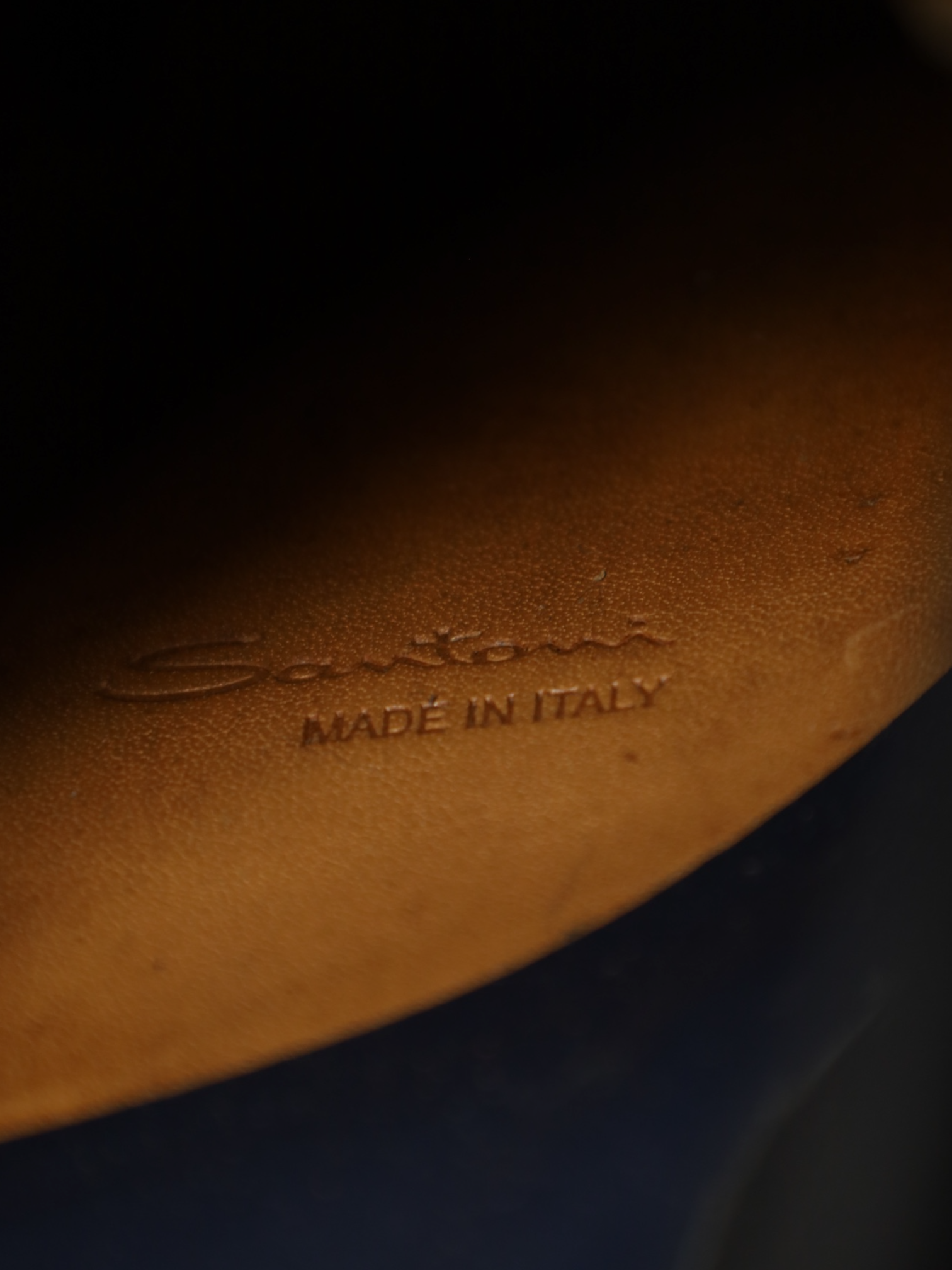 Santoni Black Limited Edition Penny Loafer