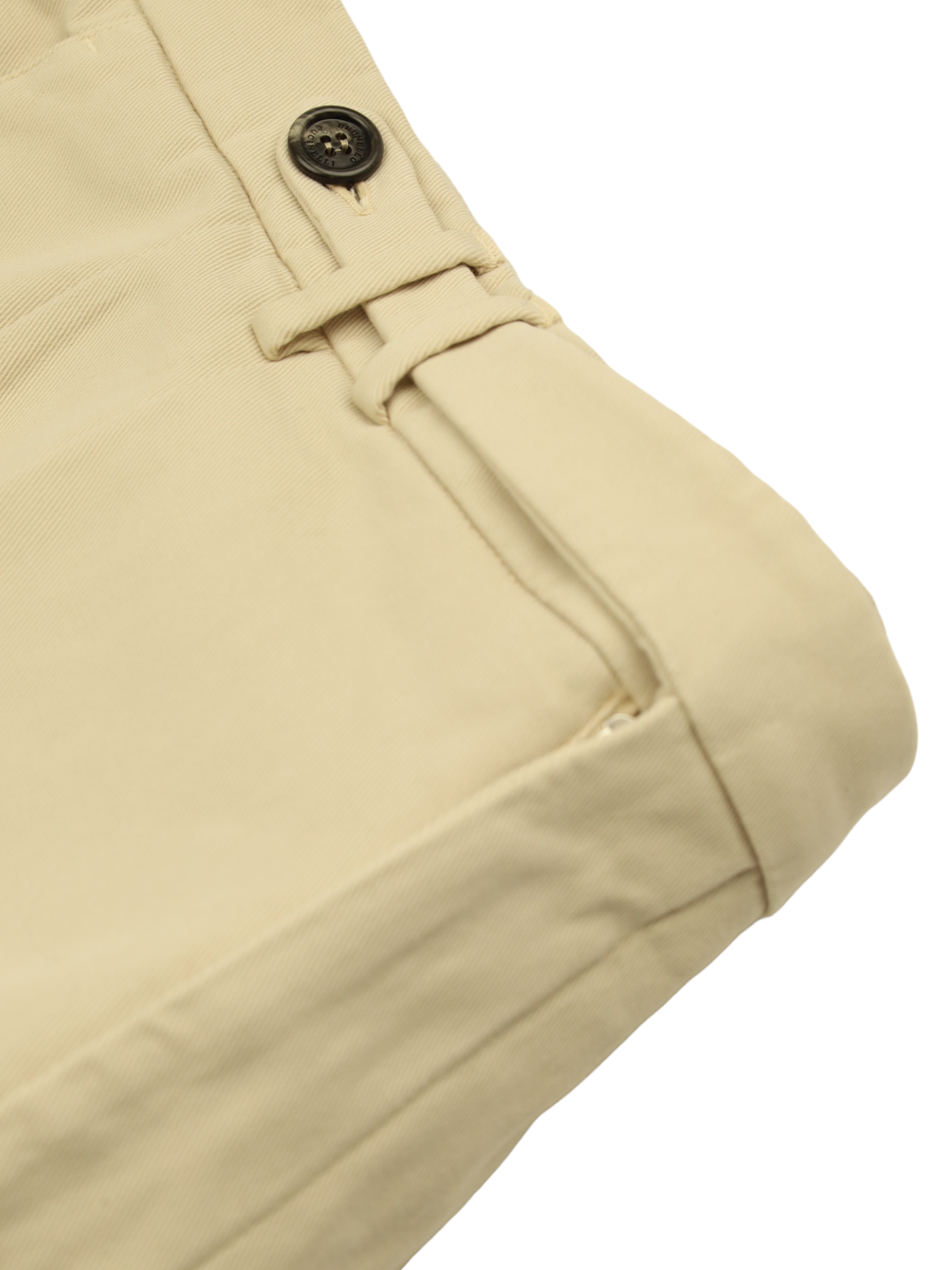 Brunello Cucinelli Beige Cotton Leisure Fit Chino