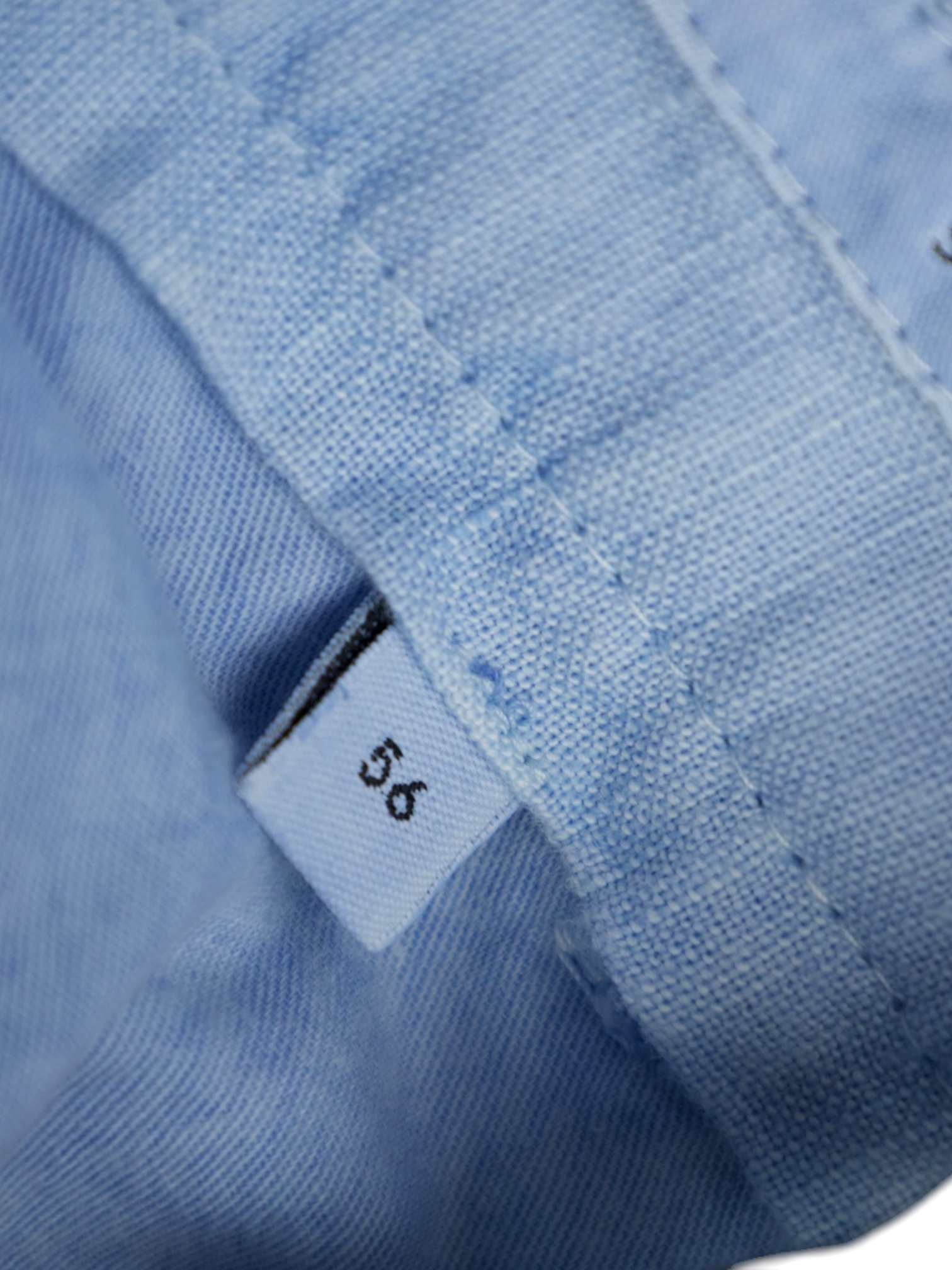 PT01 Light Blue Cotton & Linen Trousers