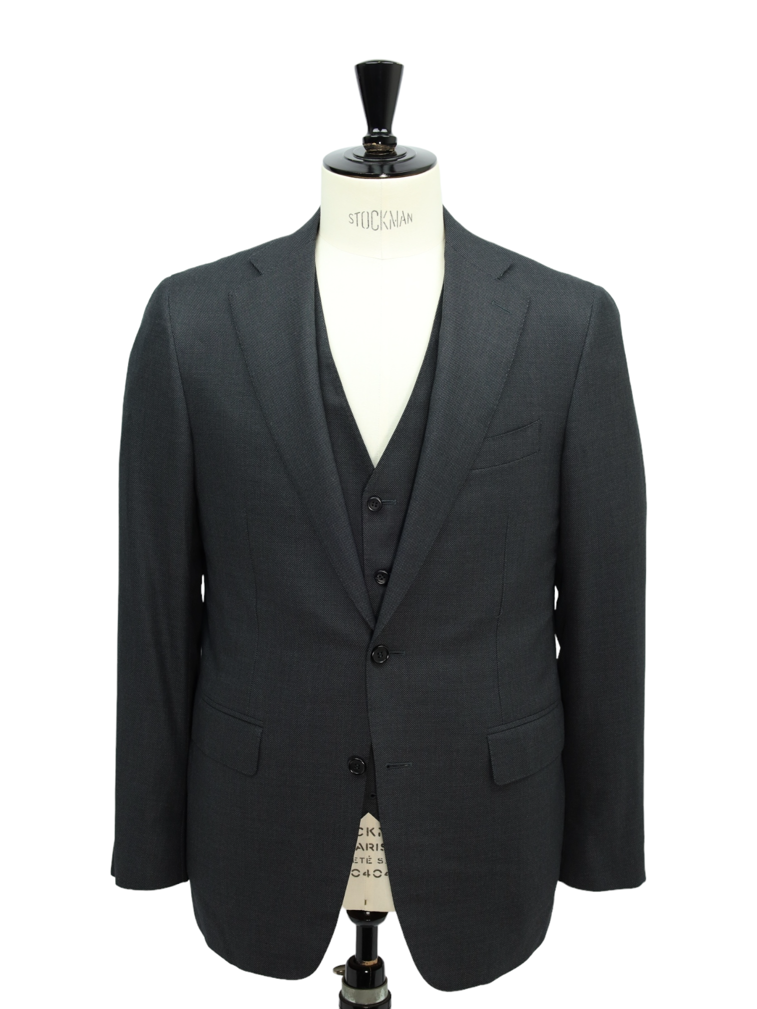 Canali 3-Piece Grey Super 160's Birdseye Suit