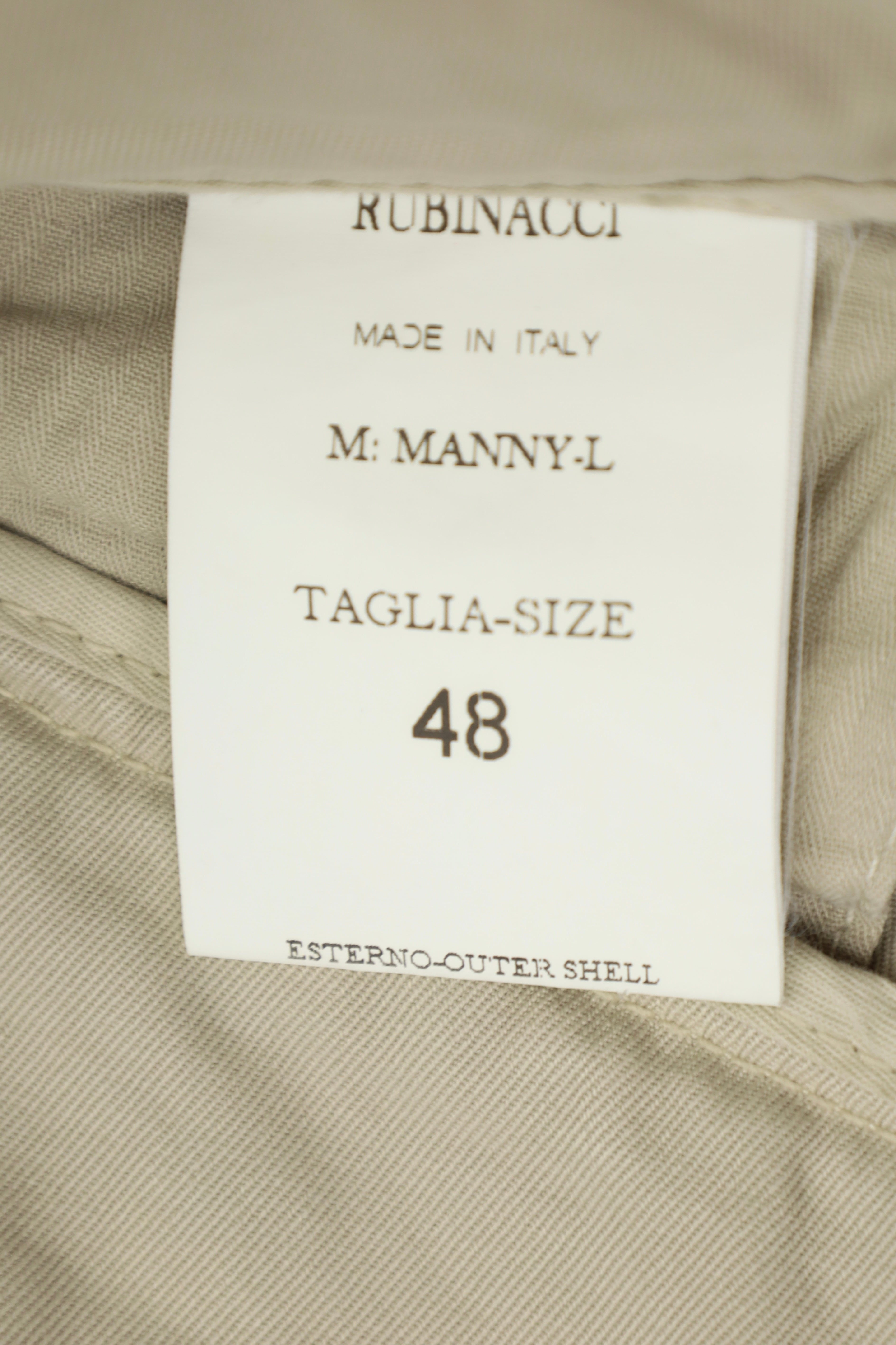 Rubinacci Beige Cotton Manny Gurkha Trousers