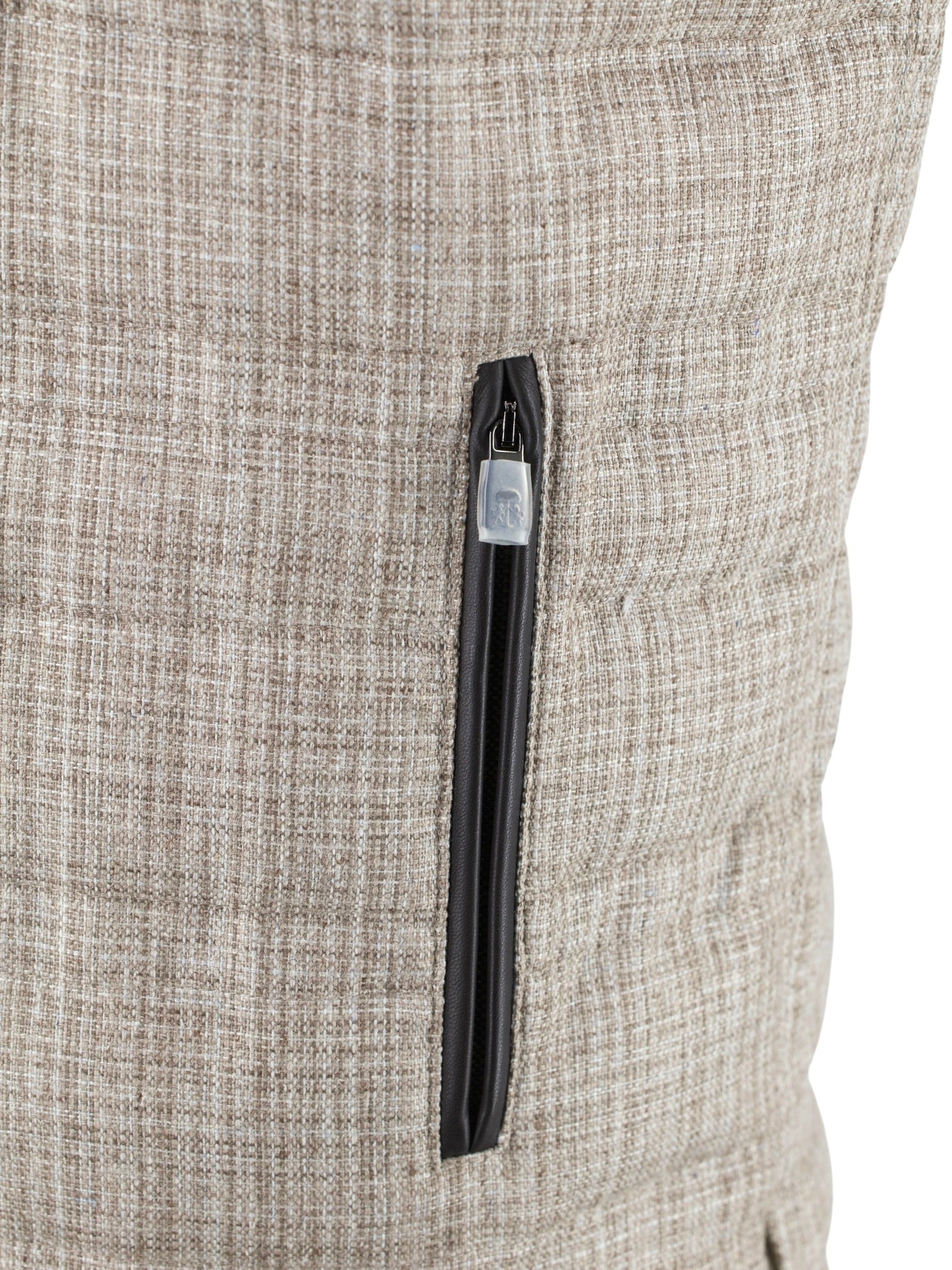 Corneliani Light Brown Reversible Silk & Softshell Bodywarmer Vest