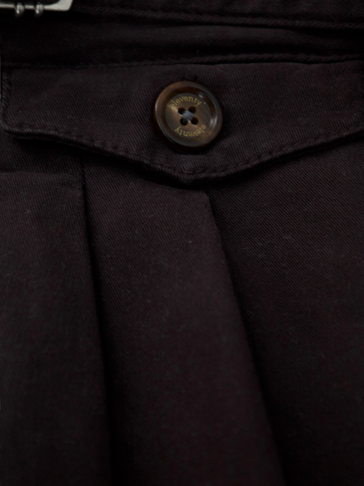 Eleventy Chocolate Brown Cotton & Stretch Sartorial Style "Pences" Trousers