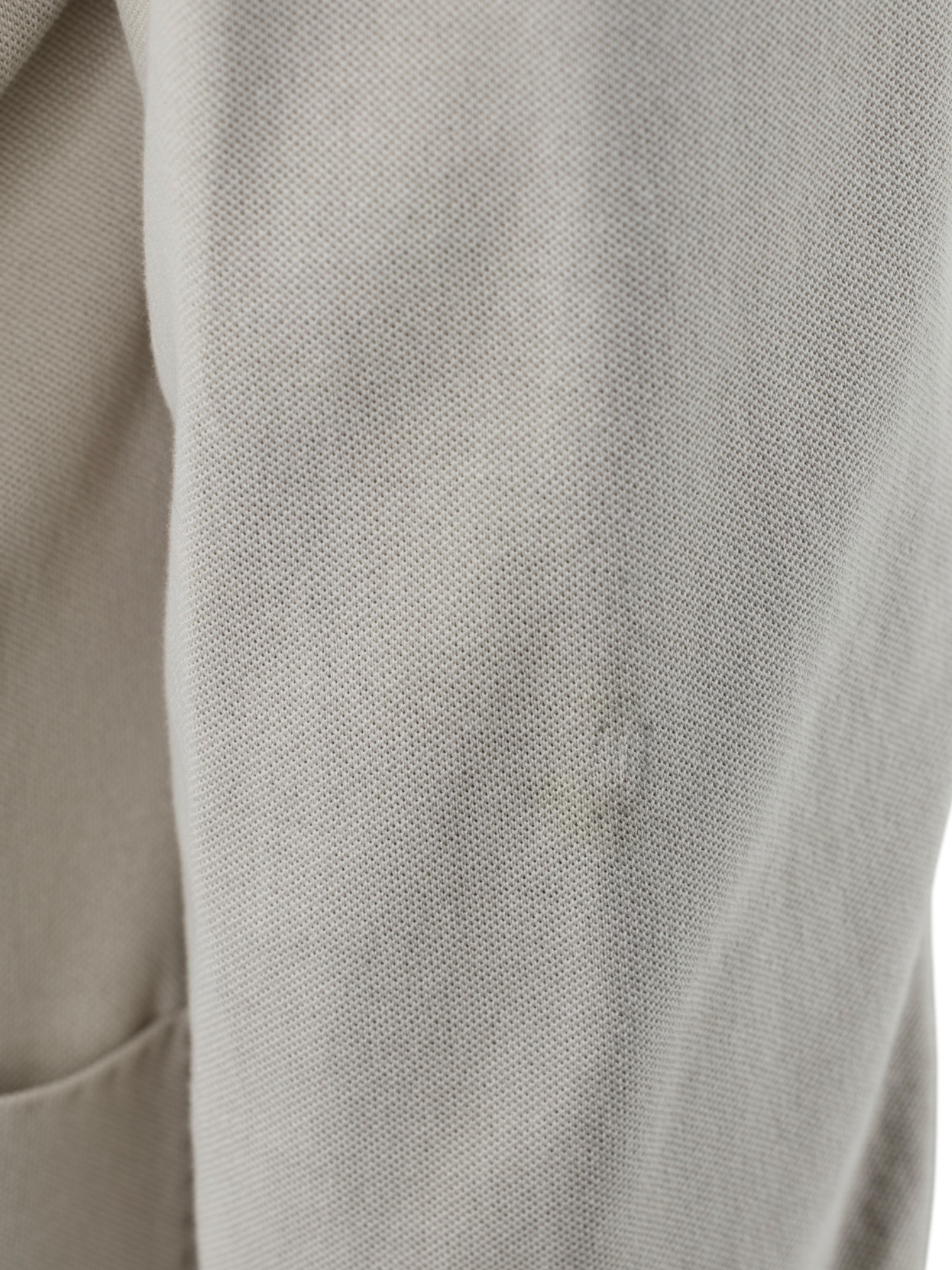 Mandelli Ecru Lightweight-Cotton Unconstructed Tricot Jacket