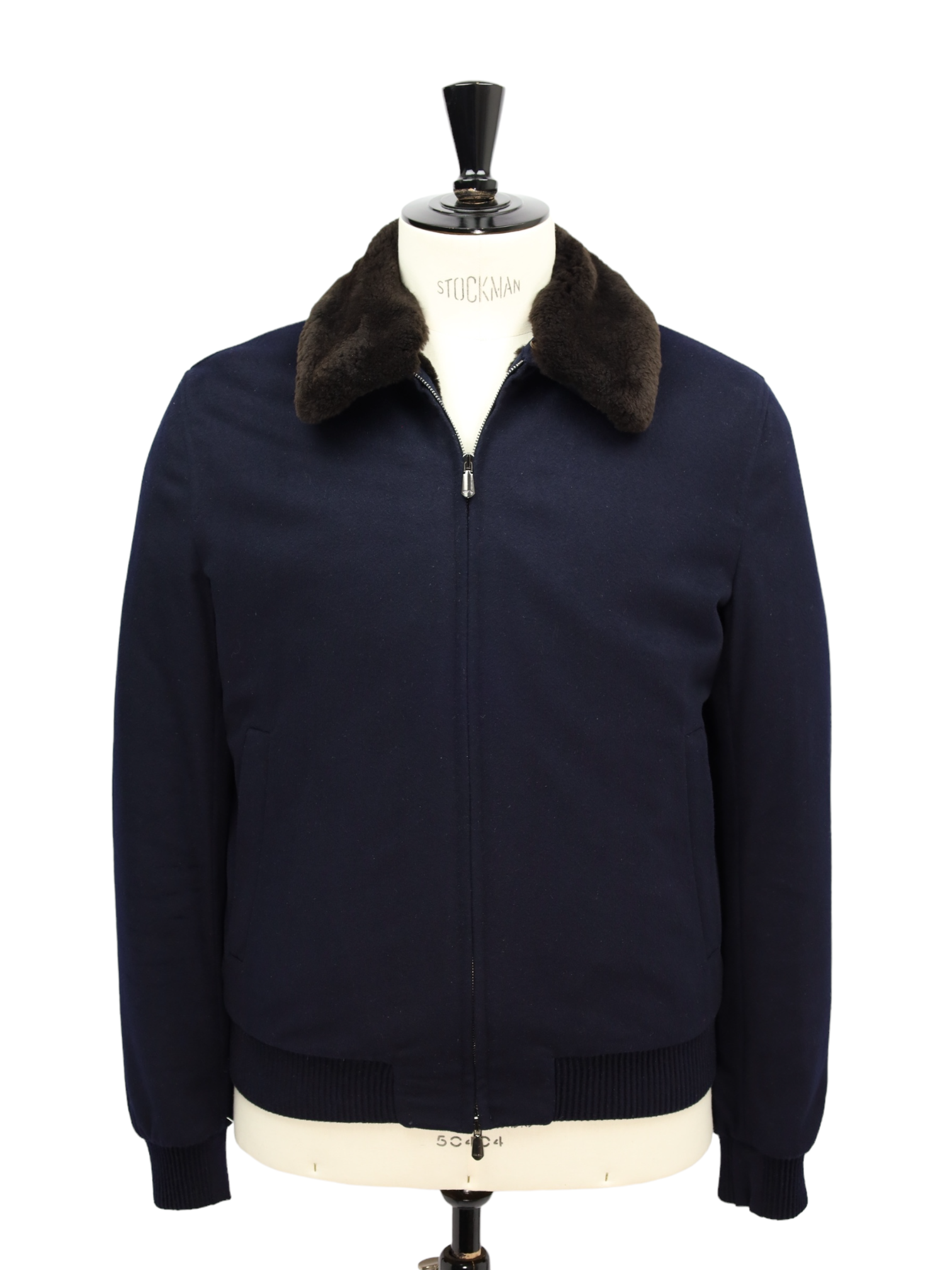 Cesare Attolini Navy Cashmere & Castorino Pilot Jacket