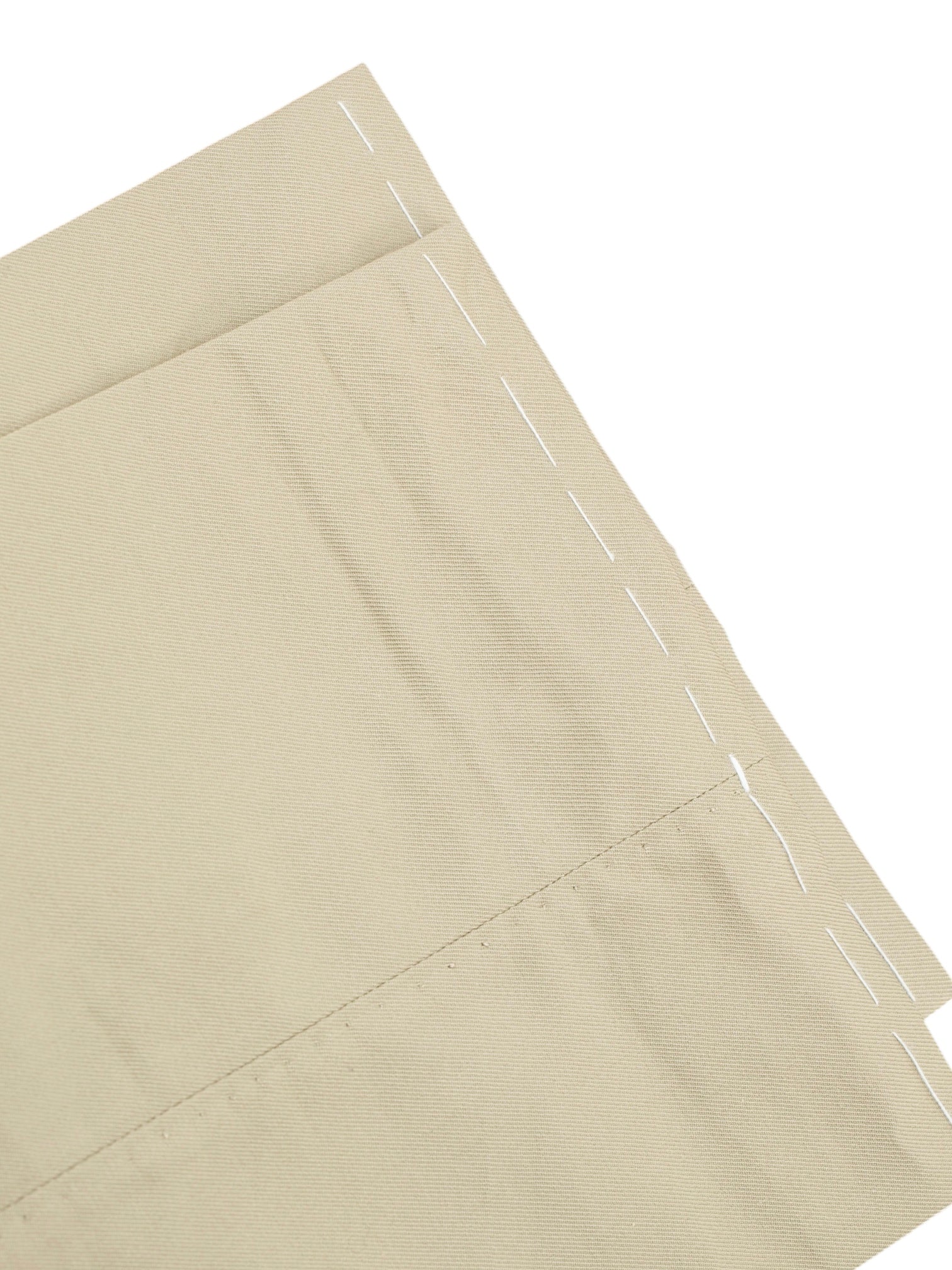 Ambrosi Beige Pure-Cotton Twill Sartorial Summer Trousers