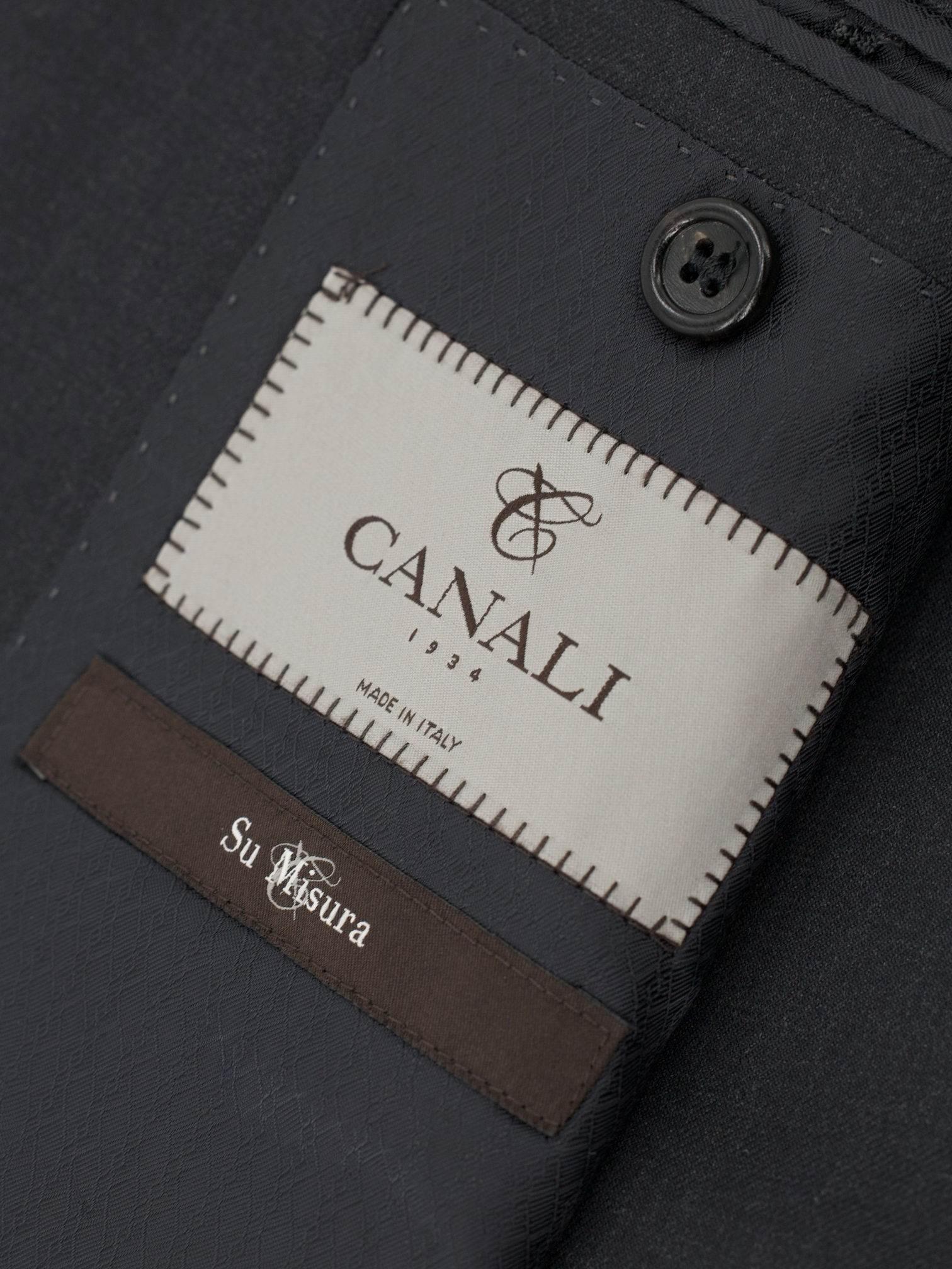 Canali Charcoal Super 150's Wool Twill Suit
