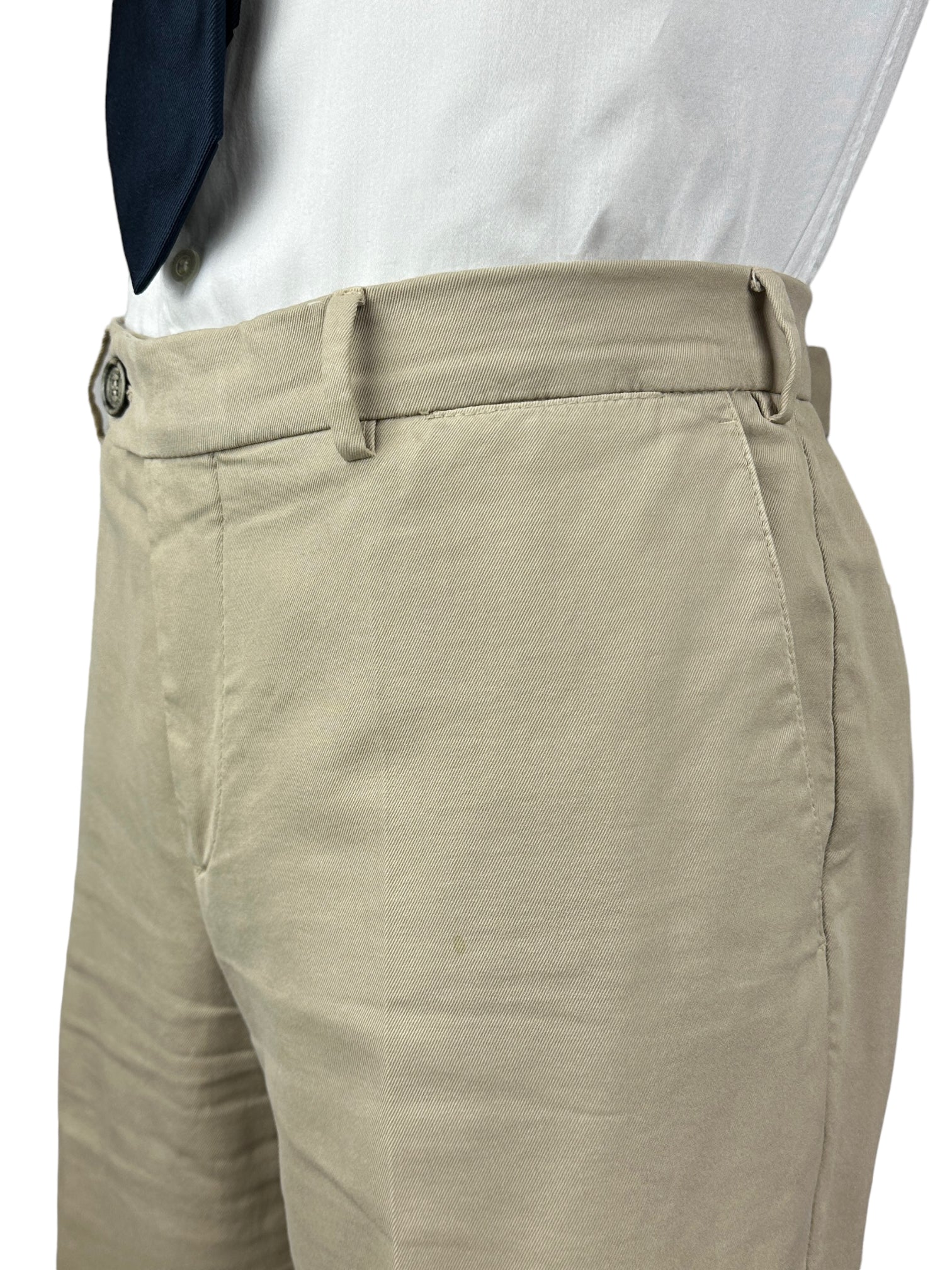 Brunello Cucinelli Beige Cotton Chino