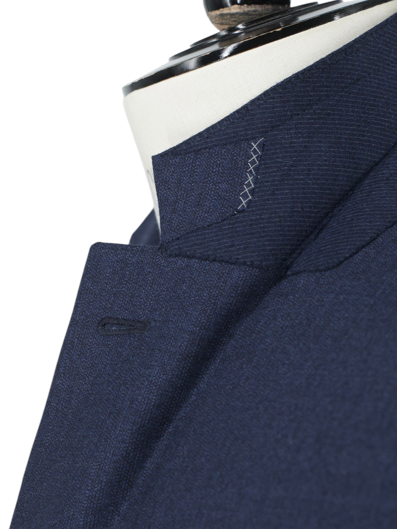 Ermenegildo Zegna Dark Blue 15-milmil-15 Wool Shadow-Stripe Milano Easy Suit