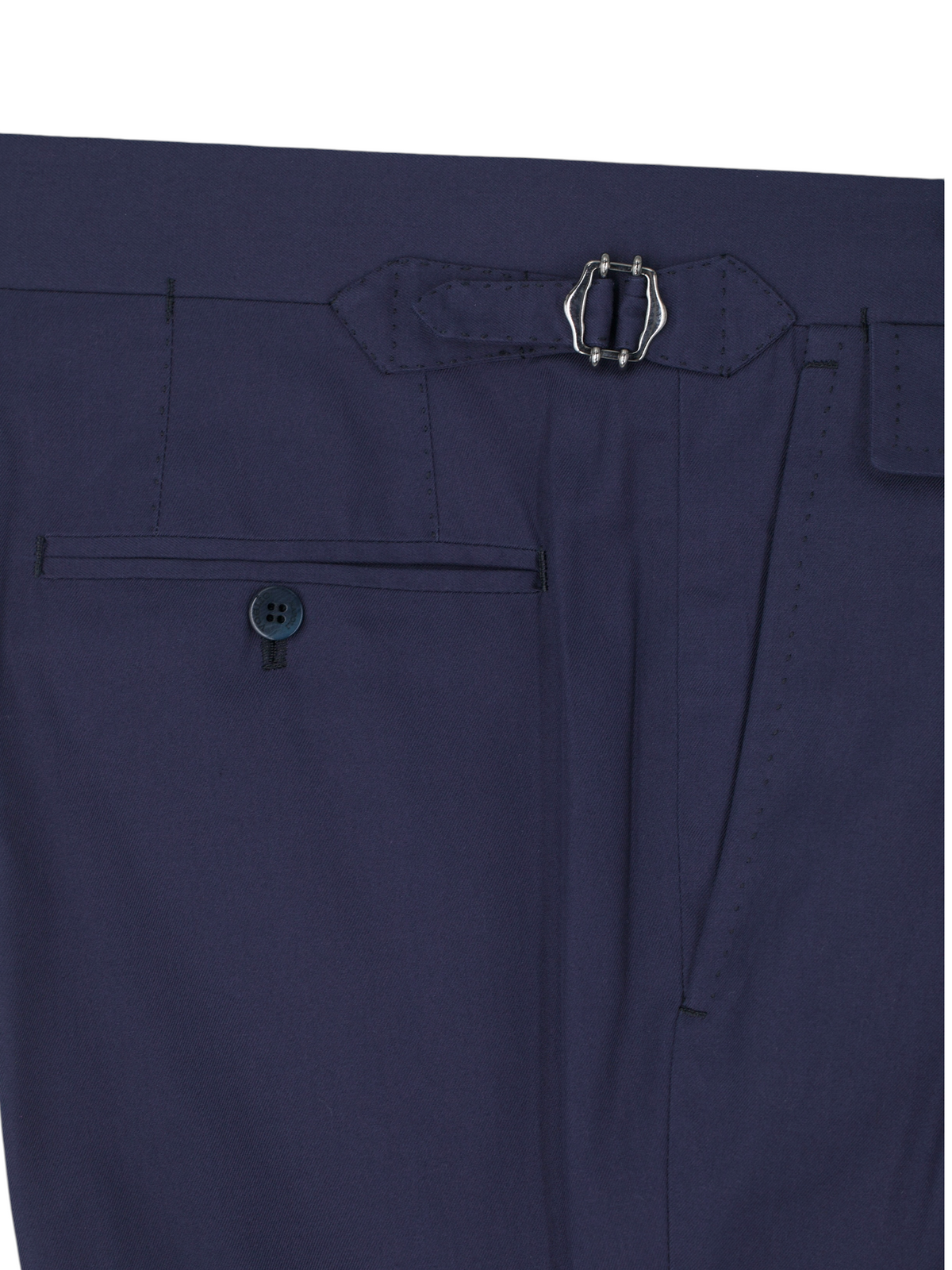 Sartoria Voglio Dark Blue Caccioppoli Cotton Twill Sartorial Trousers