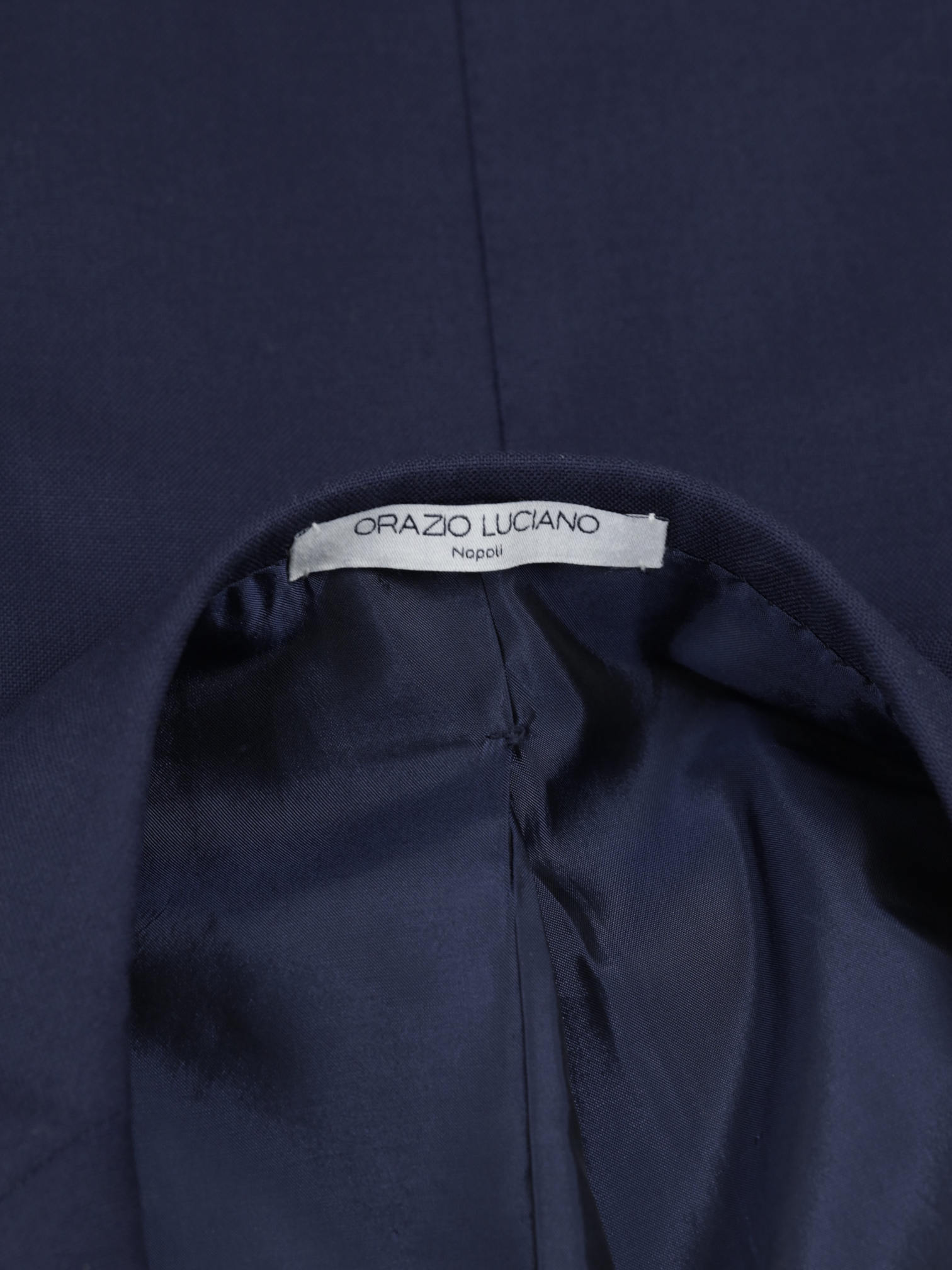 Orazio Luciano Navy Wool Timeless Plain-Weave Suit