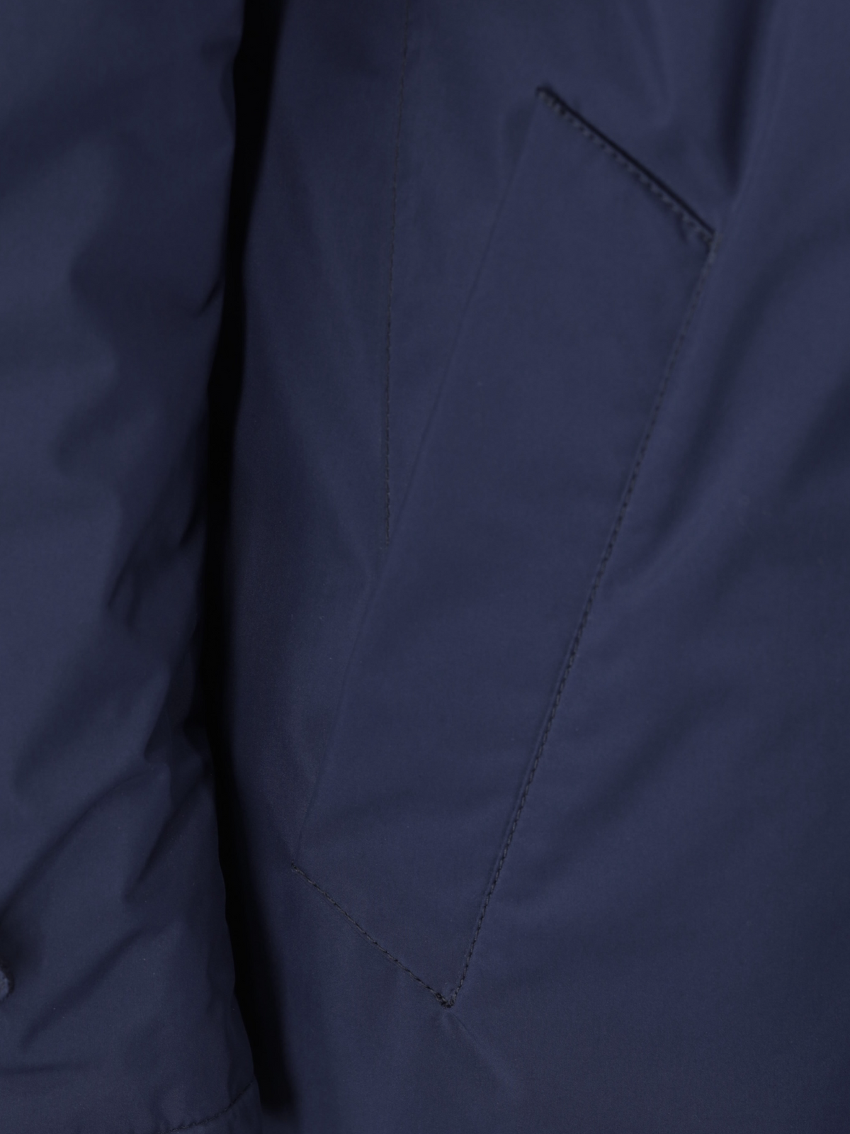 Canali Dark Blue Reversible Storm System Wool & Softshell Carcoat