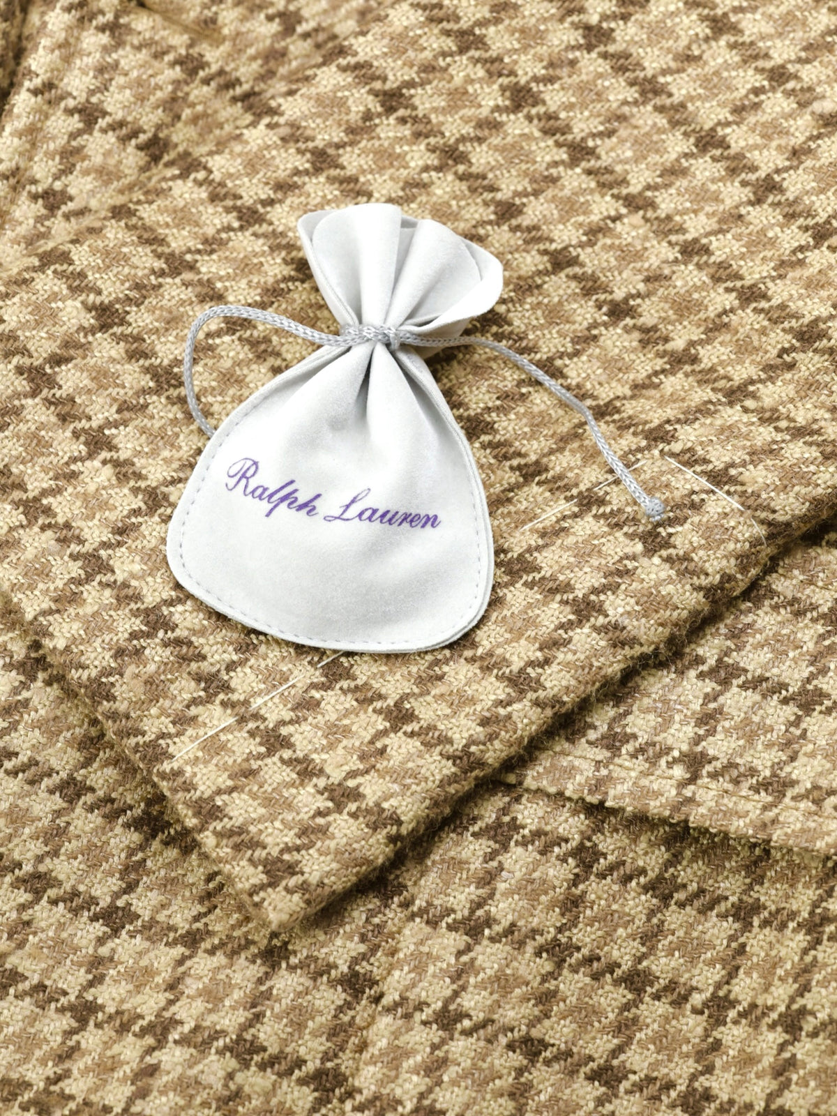 Ralph Lauren Purple Label Silk, Linen & Cashmere Gun Check Hacking Jacket