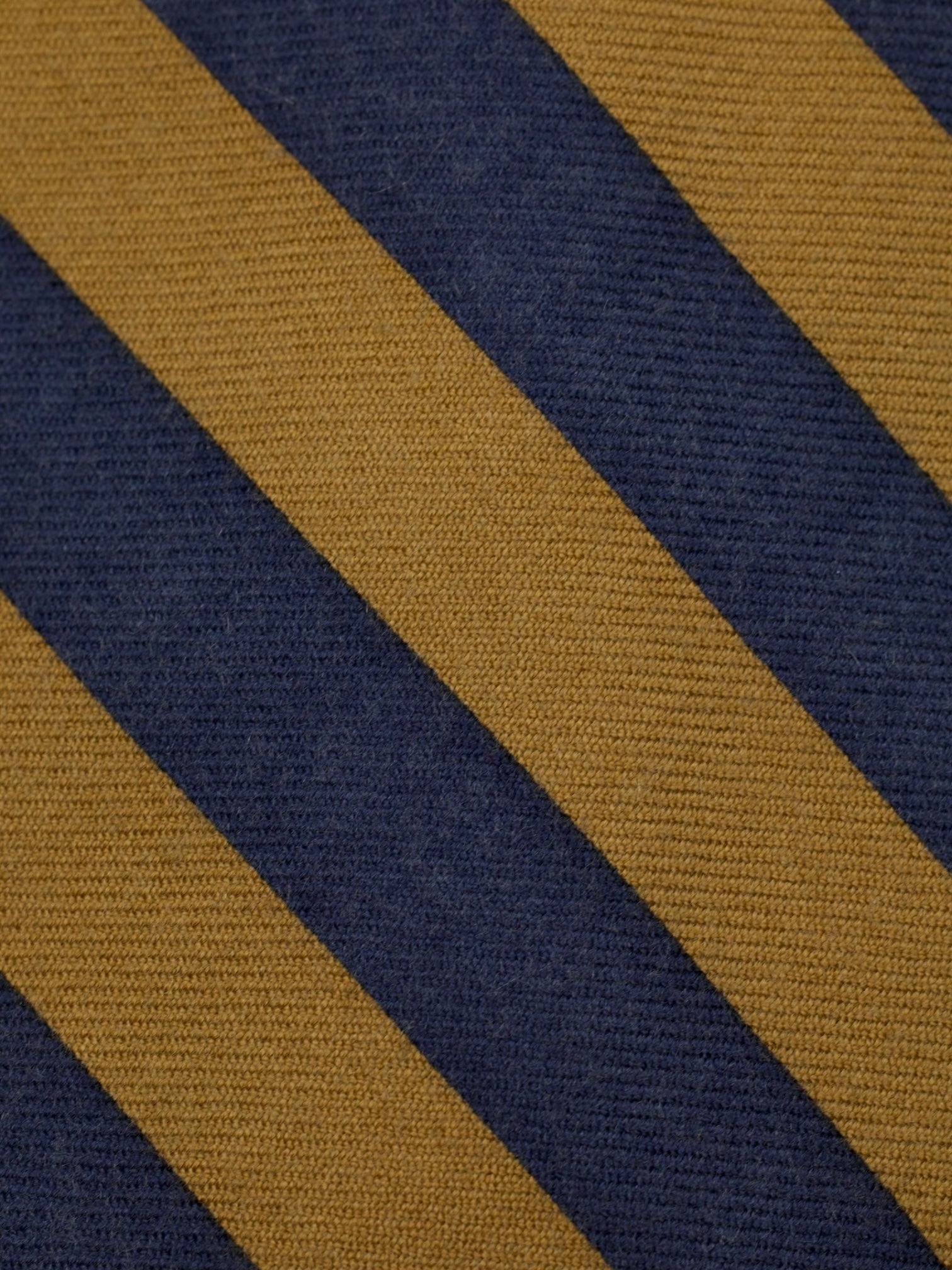 Kiton 5-Fold Mocca Brown & Navy Pure Cashmere Striped Tie