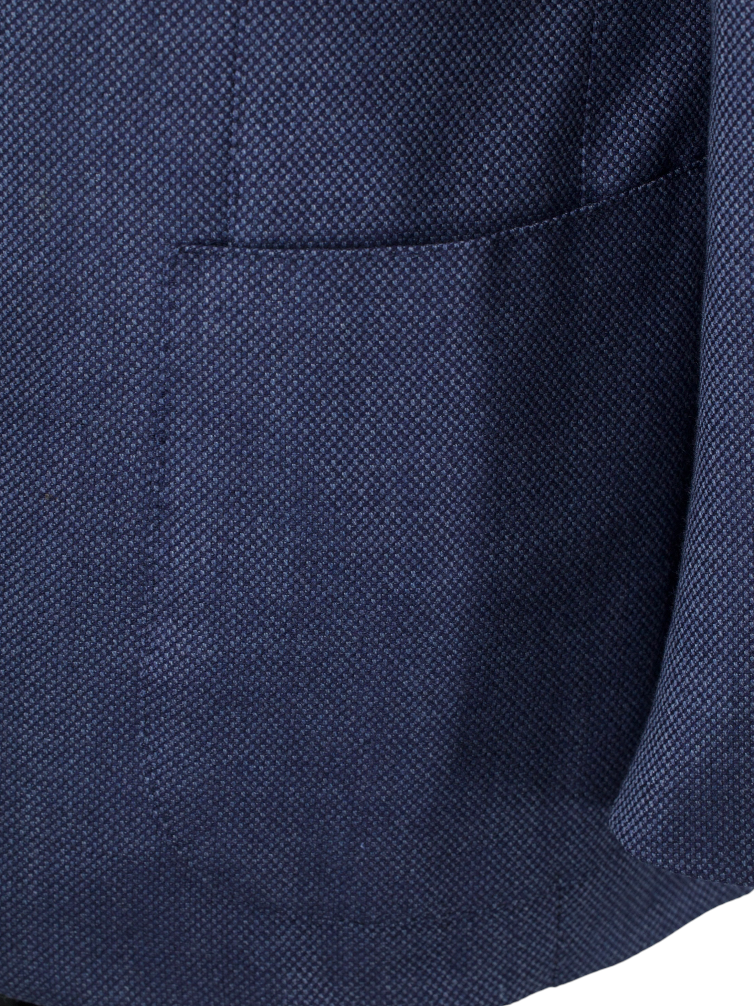 Orazio Luciano Steel Blue Wool Panama-Weave Jacket