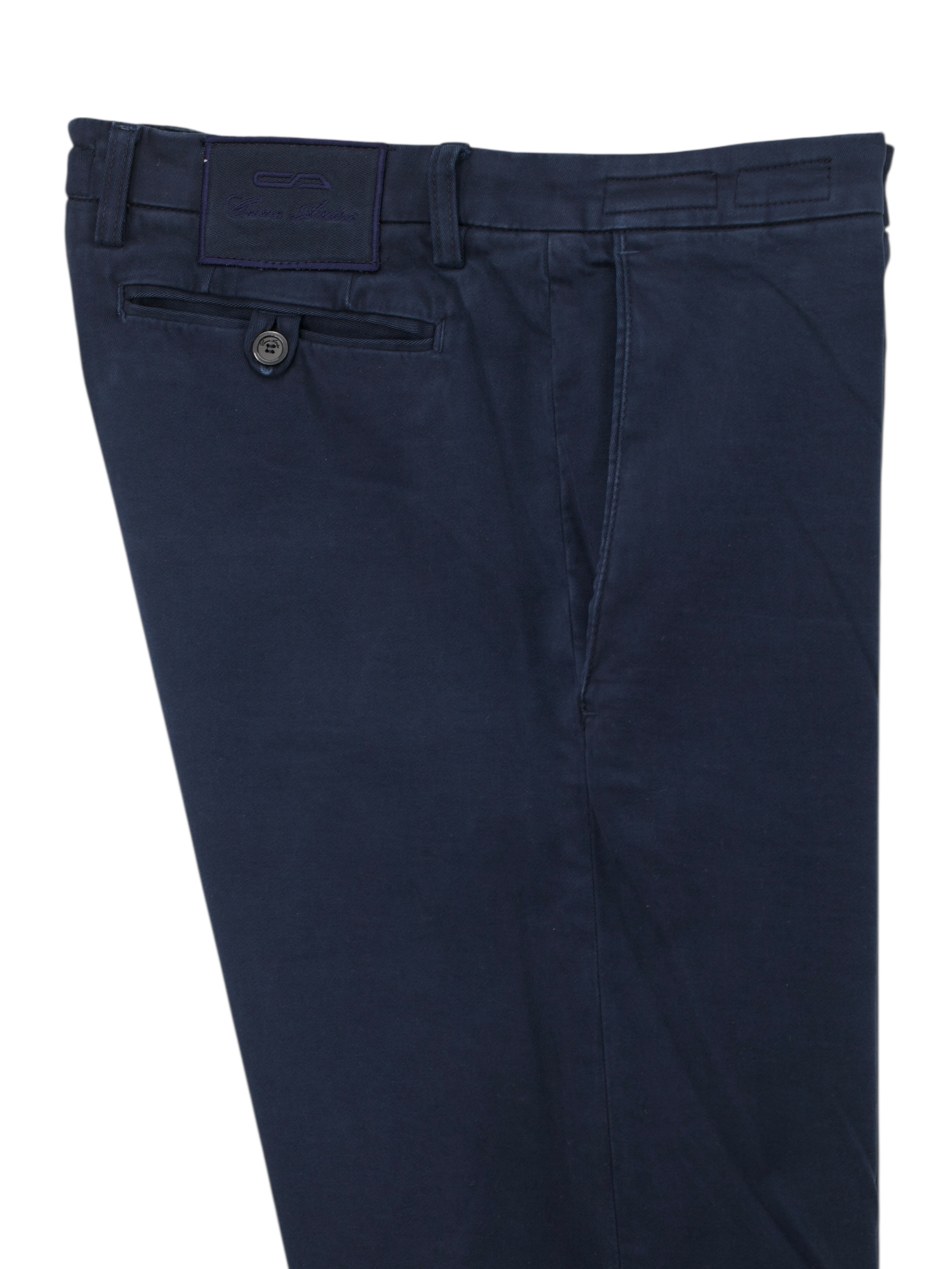 Cesare Attolini Navy Cotton "201" Dress Chino