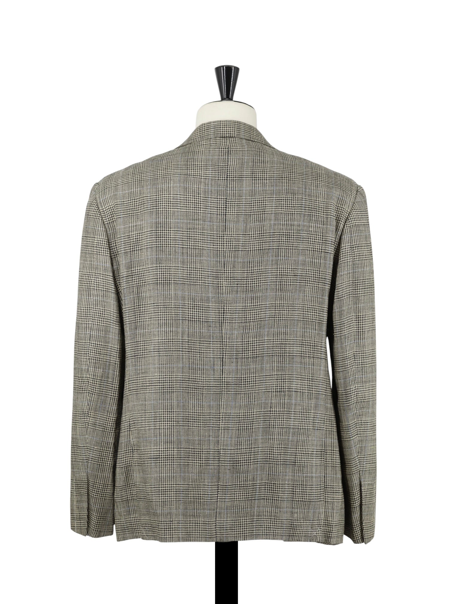 Ralph Lauren Purple Label Light Brown Silk & Linen Glenplaid Suit