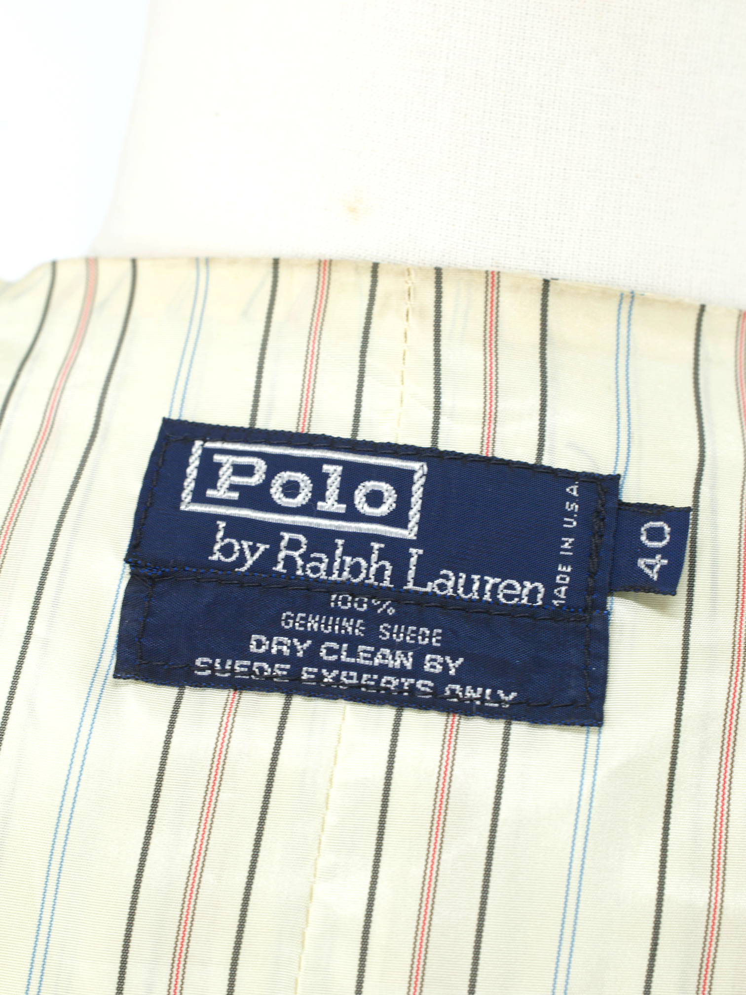 Ralph Lauren Cognac Brown Vintage Suede Western-Style Waistcoat