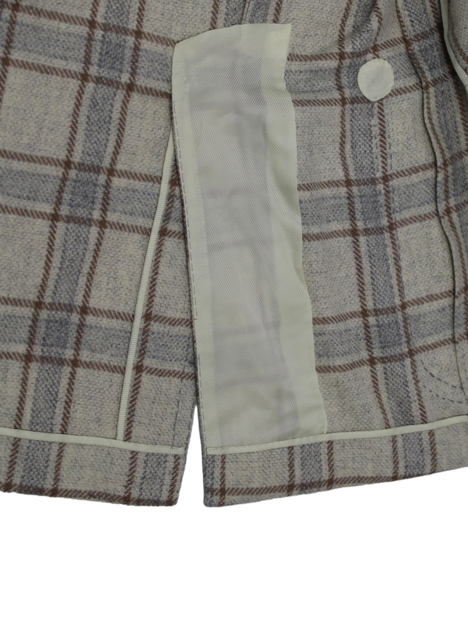Cesare Attolini beige geruit kasjmierjack